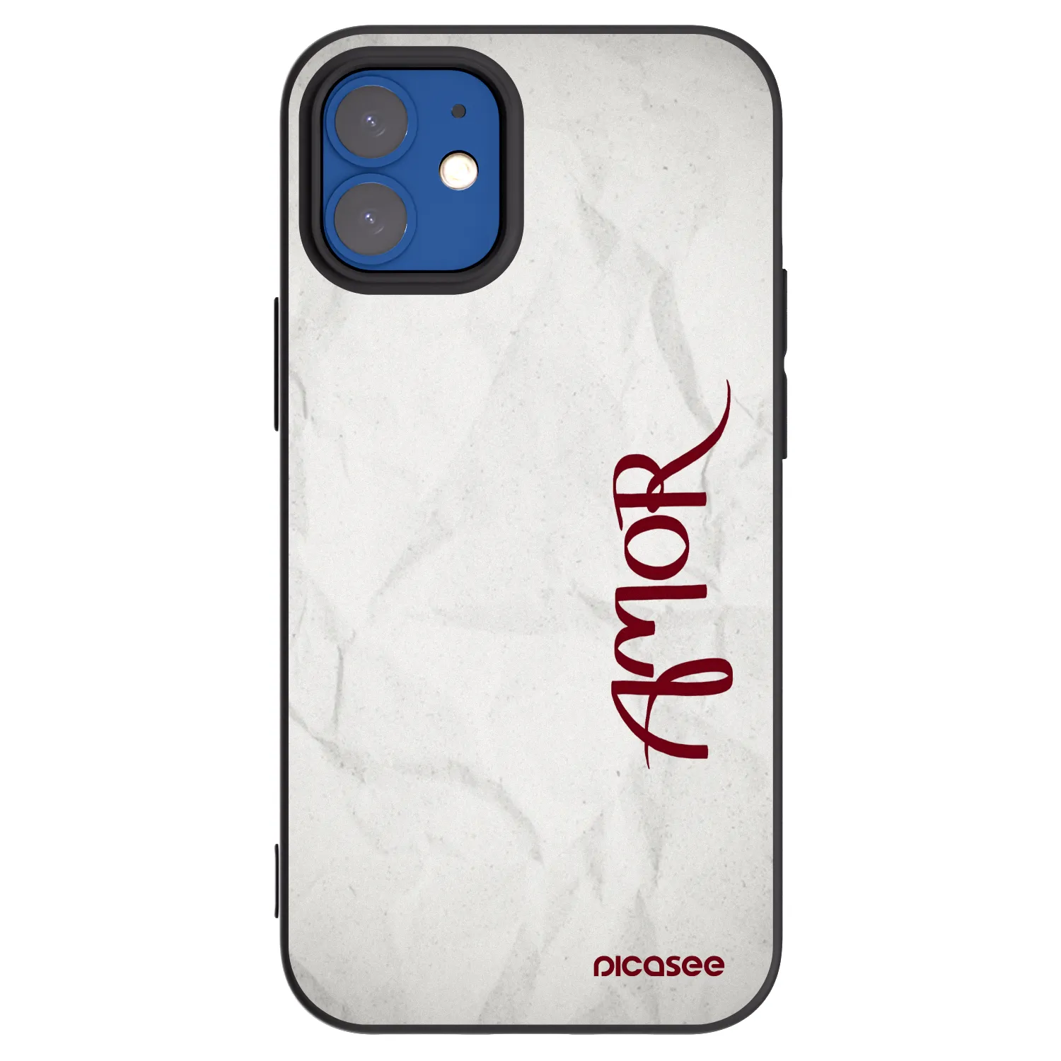 Silikónový čierny obal pre Apple iPhone 12 mini - Amor
