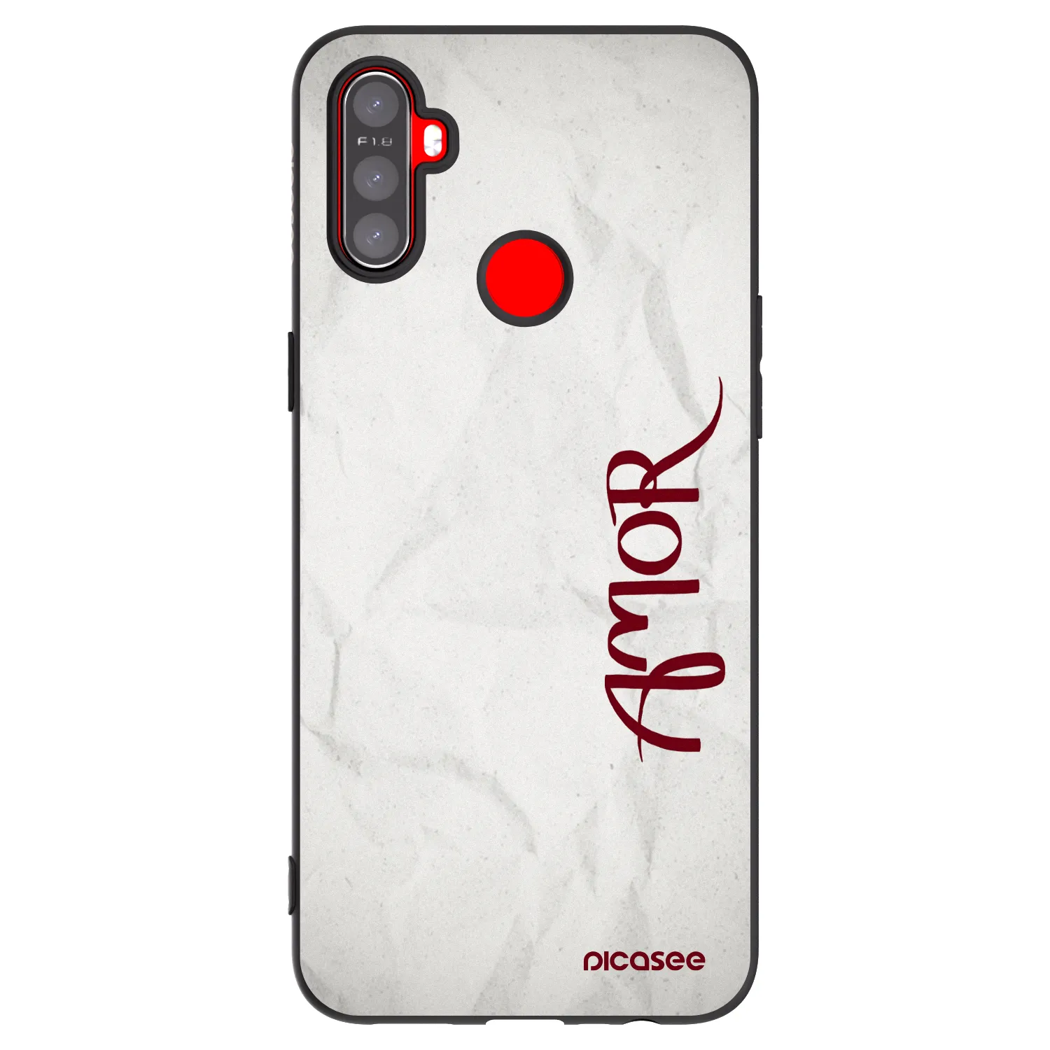 Picasee silikónový čierny obal pre Realme C3 - Amor