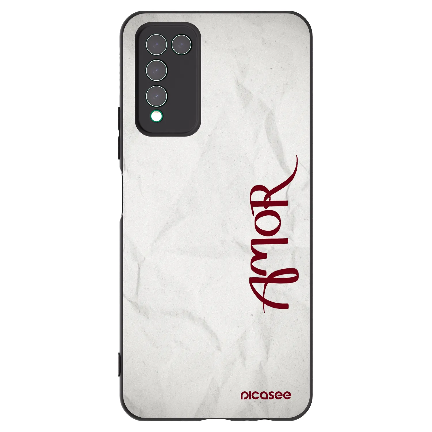 Picasee silikónový čierny obal pre Honor 10X Lite - Amor