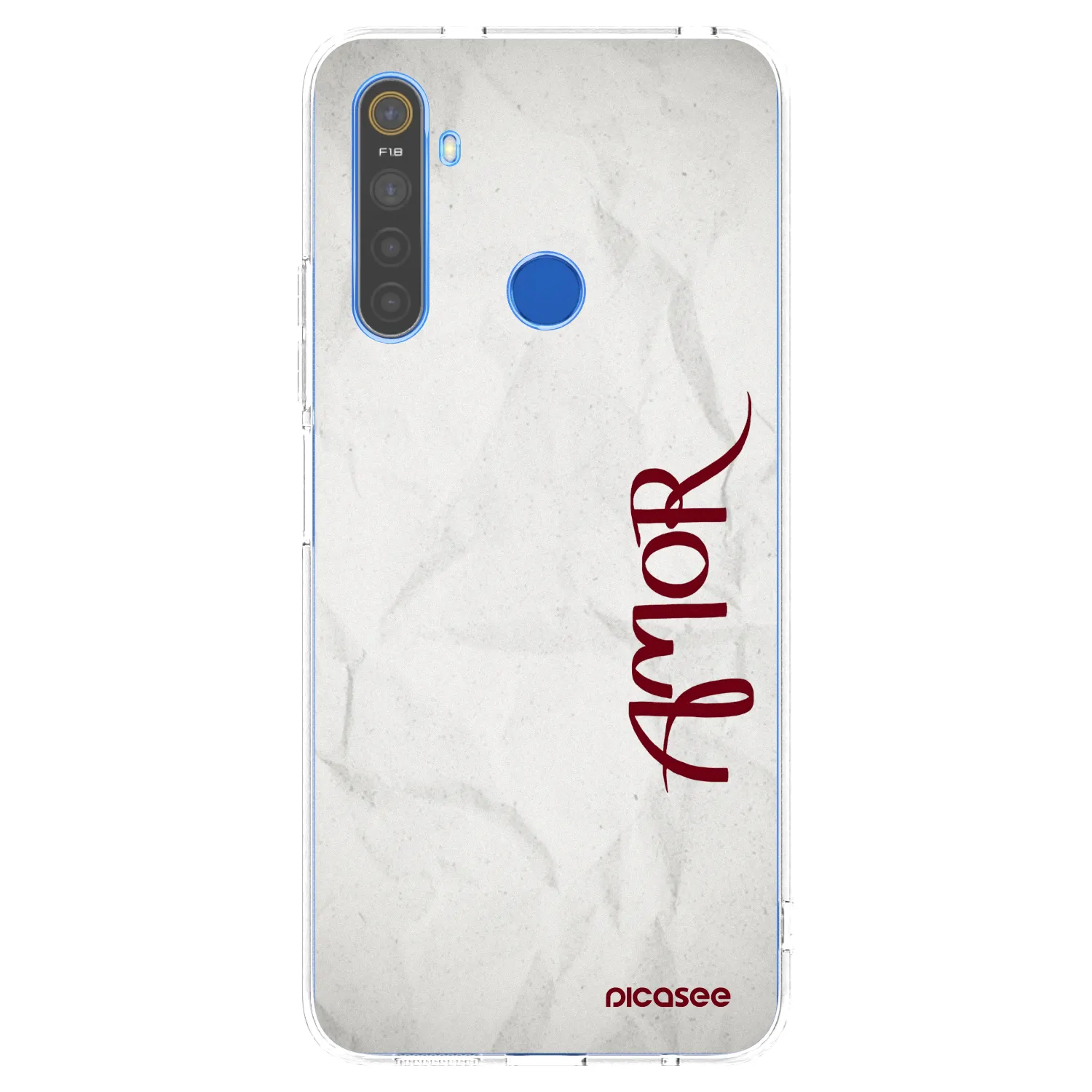 Picasee silikónový prehľadný obal pre Realme 5 - Amor