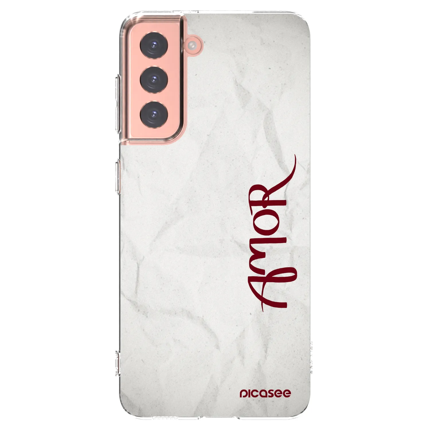 Silikónový prehľadný obal pre Samsung Galaxy S21 5G G991B - Amor