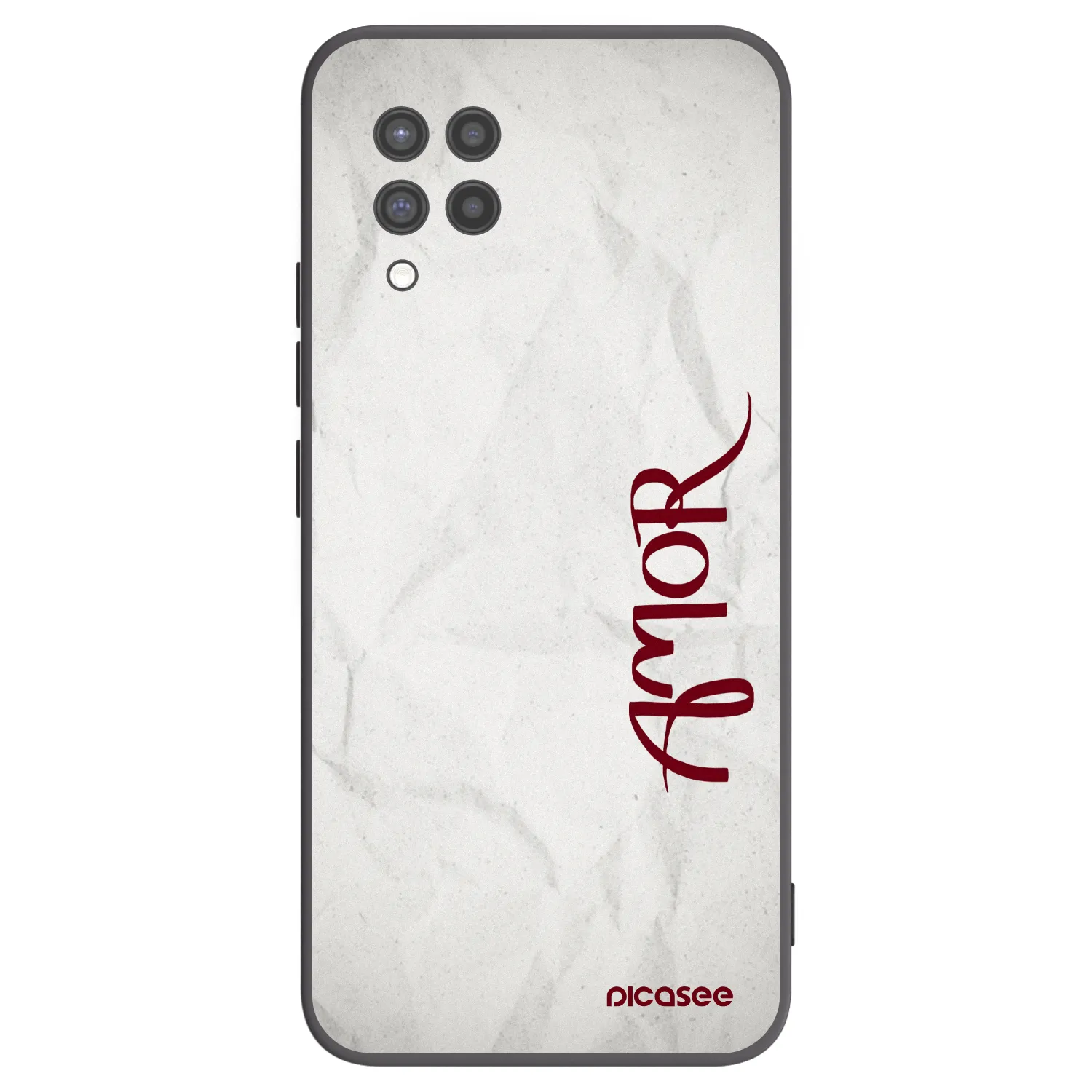 Picasee silikónový čierny obal pre Samsung Galaxy A42 A426B - Amor