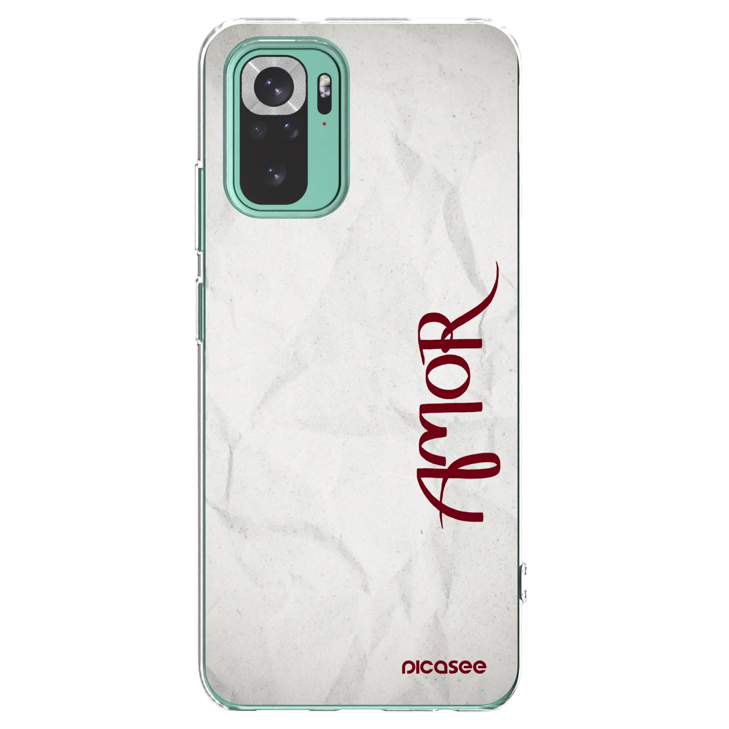 Picasee silikónový prehľadný obal pre Xiaomi Redmi Note 10 Pro - Amor