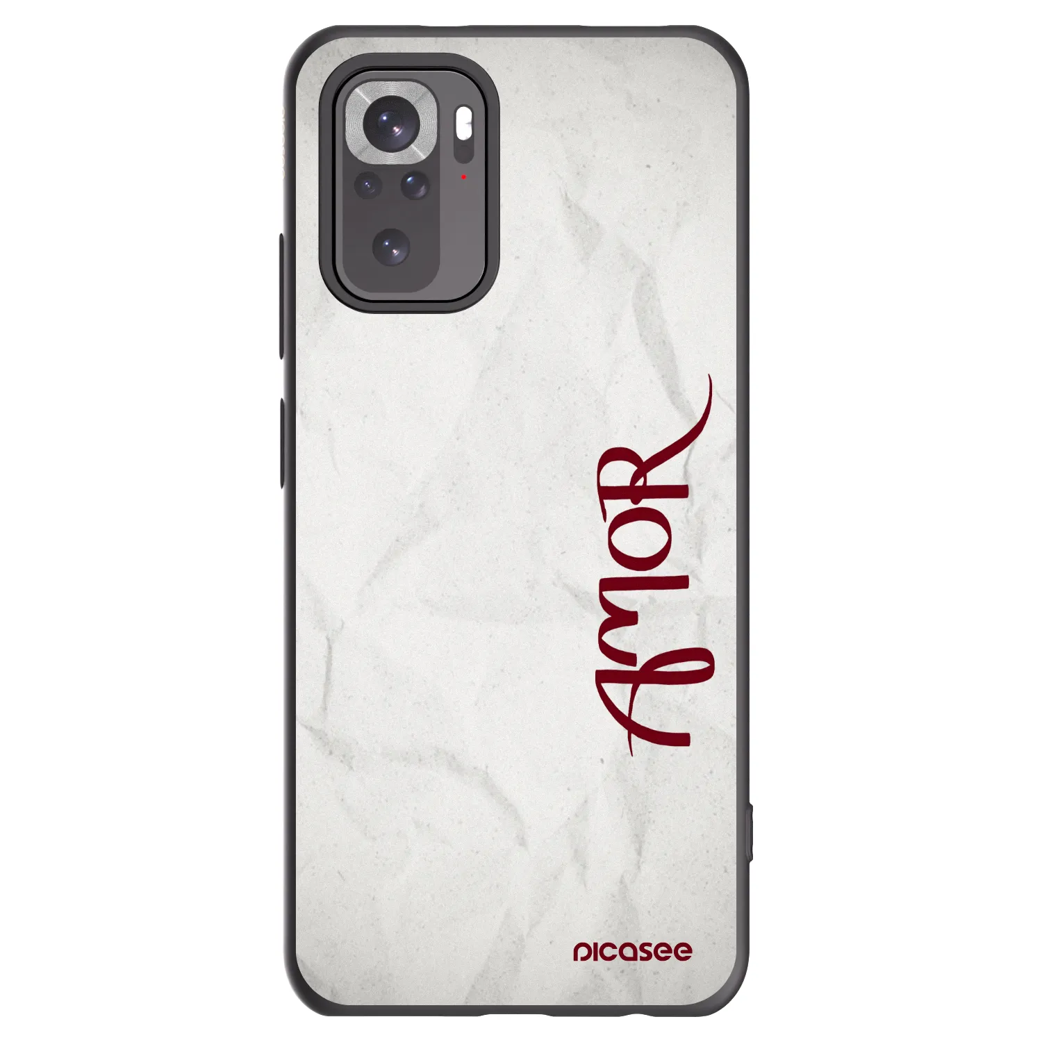 Silikónový čierny obal pre Xiaomi Redmi Note 10S - Amor