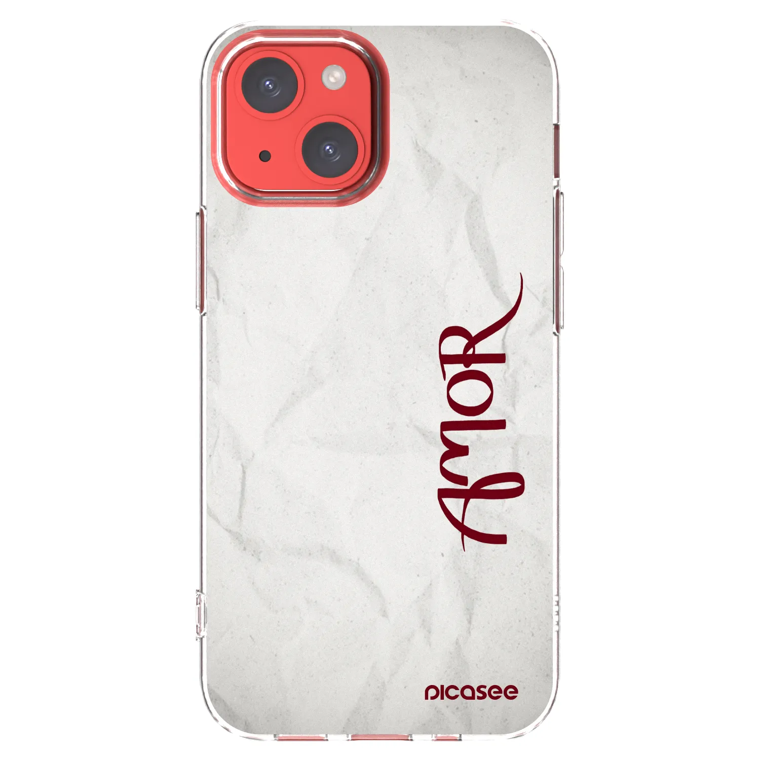 Silikónový prehľadný obal pre Apple iPhone 13 mini - Amor