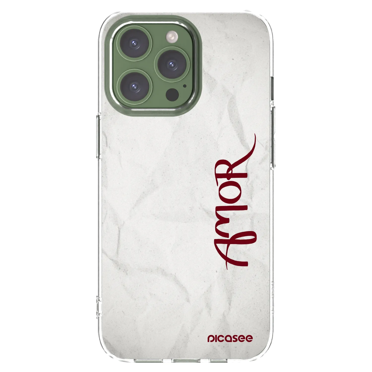 Silikónový prehľadný obal pre Apple iPhone 13 Pro - Amor