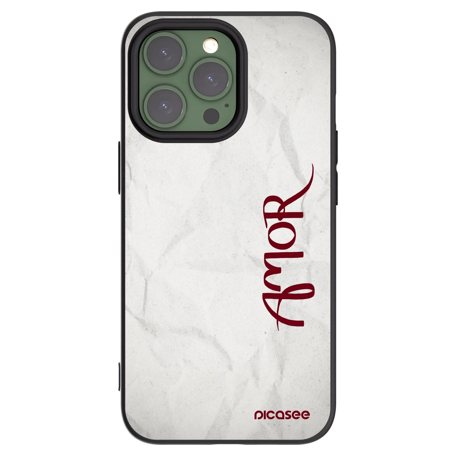 Silikónový čierny obal pre Apple iPhone 13 Pro - Amor