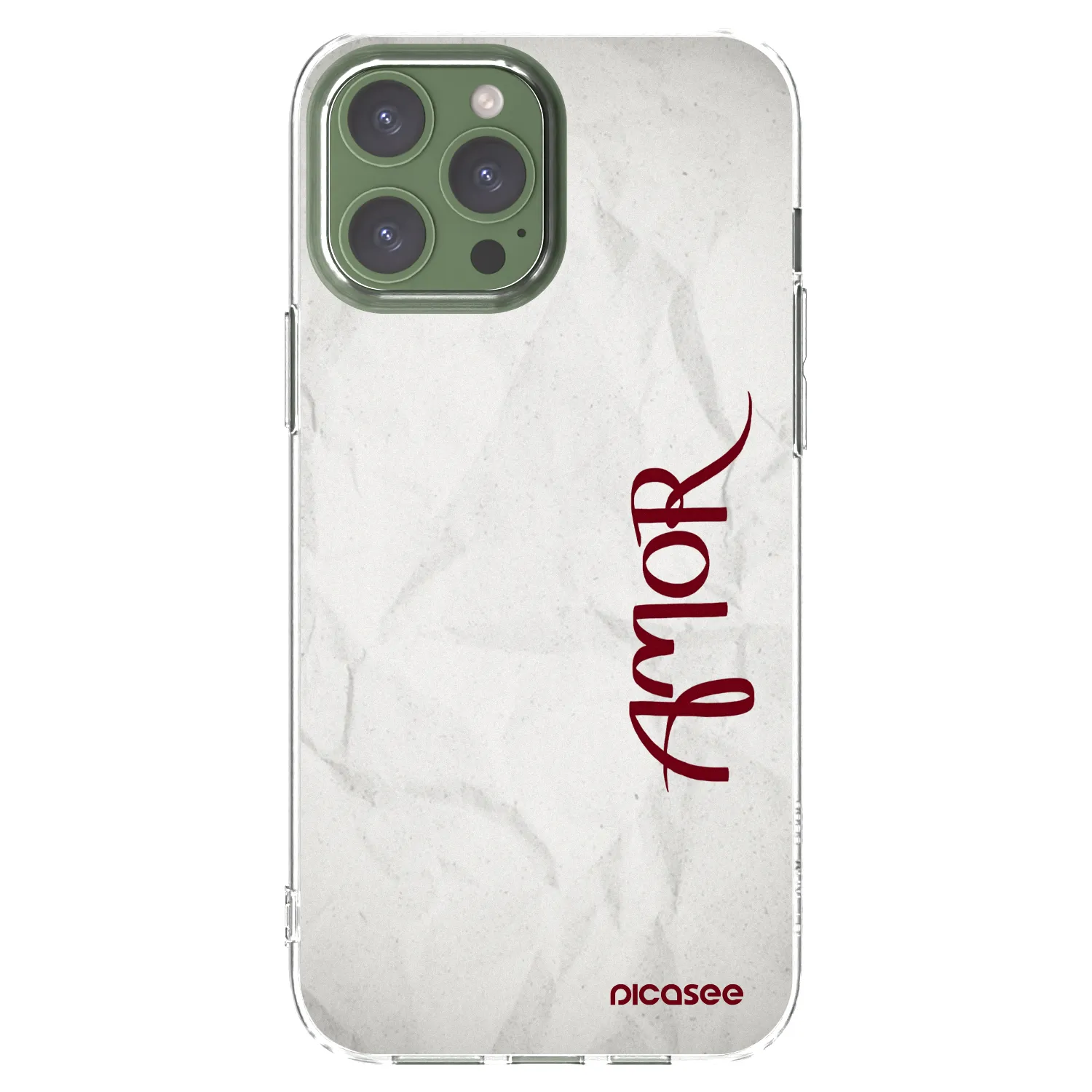 Silikónový prehľadný obal pre Apple iPhone 13 Pro Max - Amor