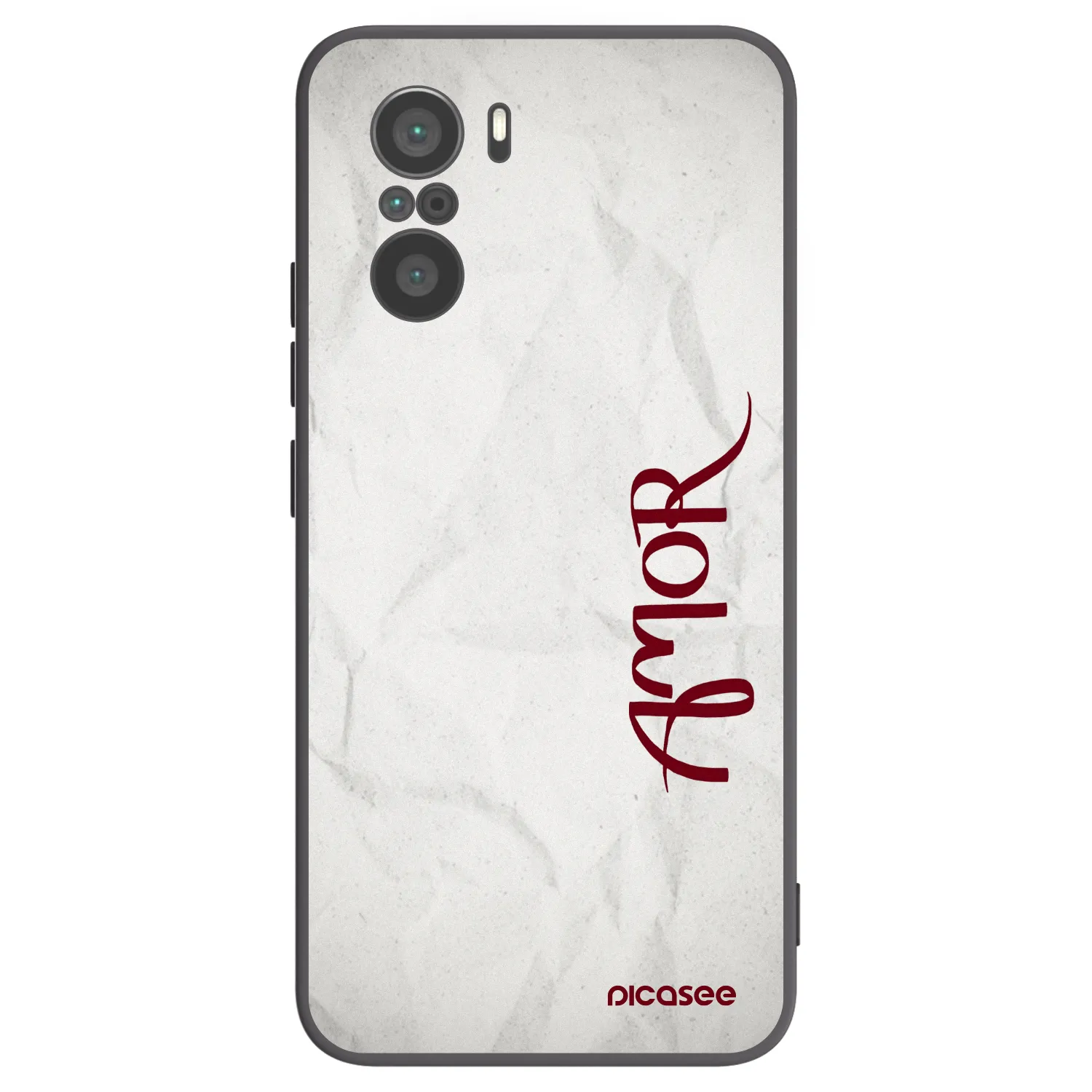 Picasee silikónový čierny obal pre Xiaomi Poco F3 - Amor