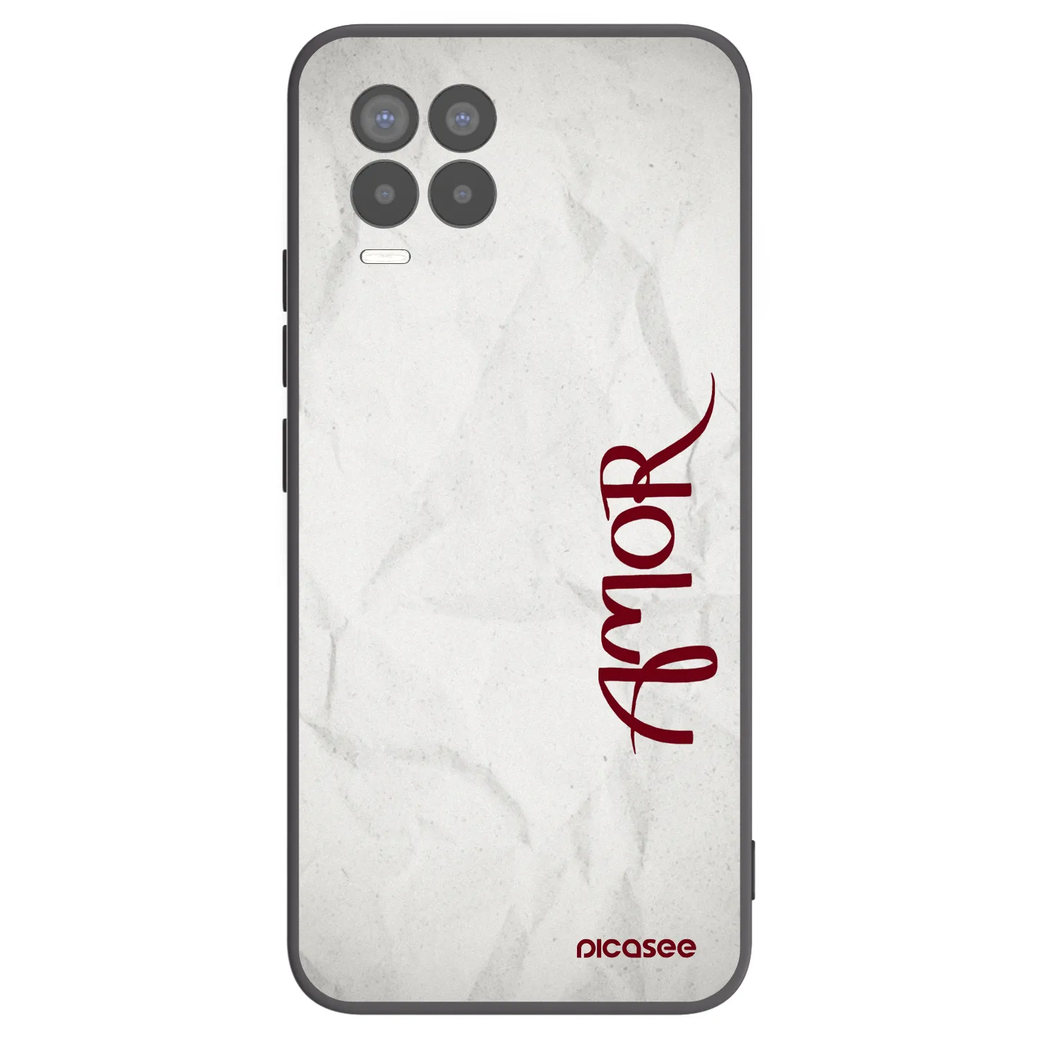 Picasee silikónový čierny obal pre Realme 8 4G - Amor