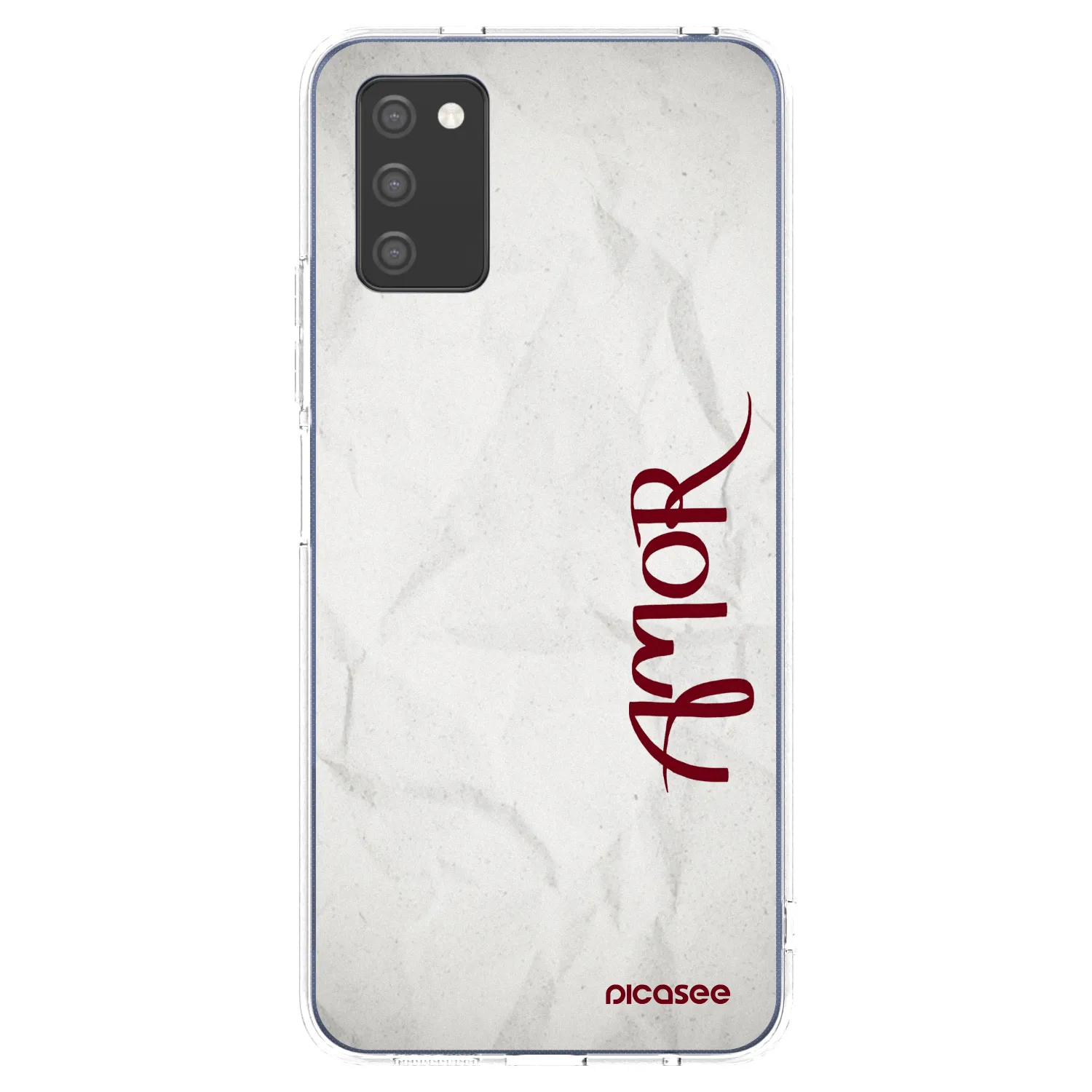 Picasee silikónový prehľadný obal pre Samsung Galaxy A02s A025G - Amor