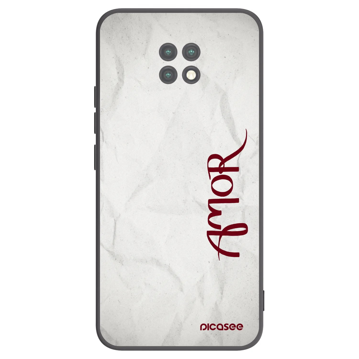Picasee silikónový čierny obal pre Xiaomi Redmi Note 9T - Amor