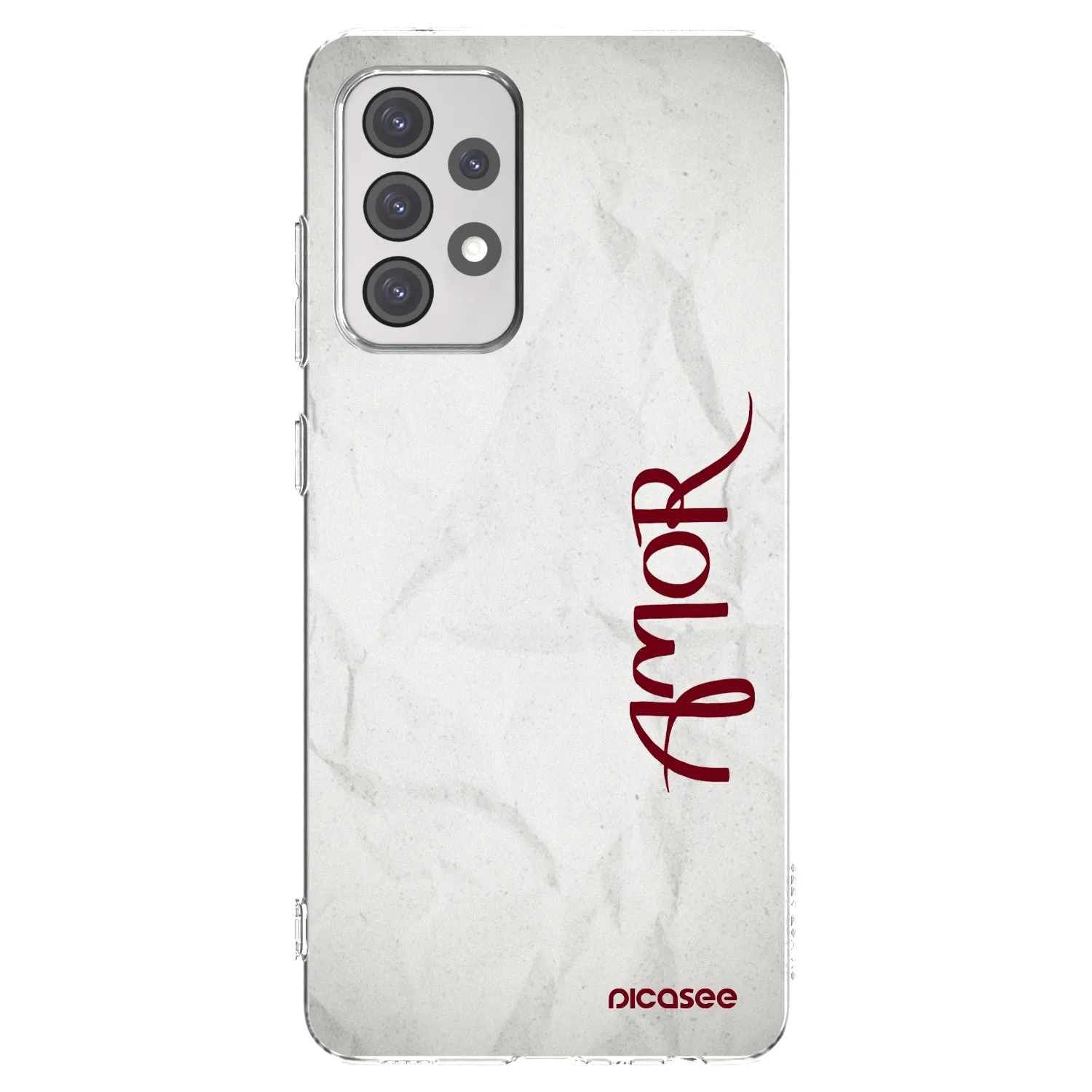 Picasee silikónový prehľadný obal pre Samsung Galaxy A52s 5G A528B - Amor