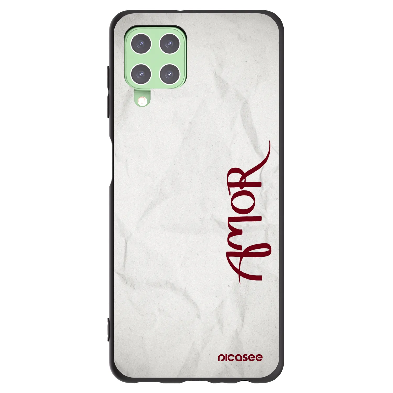 Picasee silikónový čierny obal pre Samsung Galaxy A22 A225F 4G - Amor
