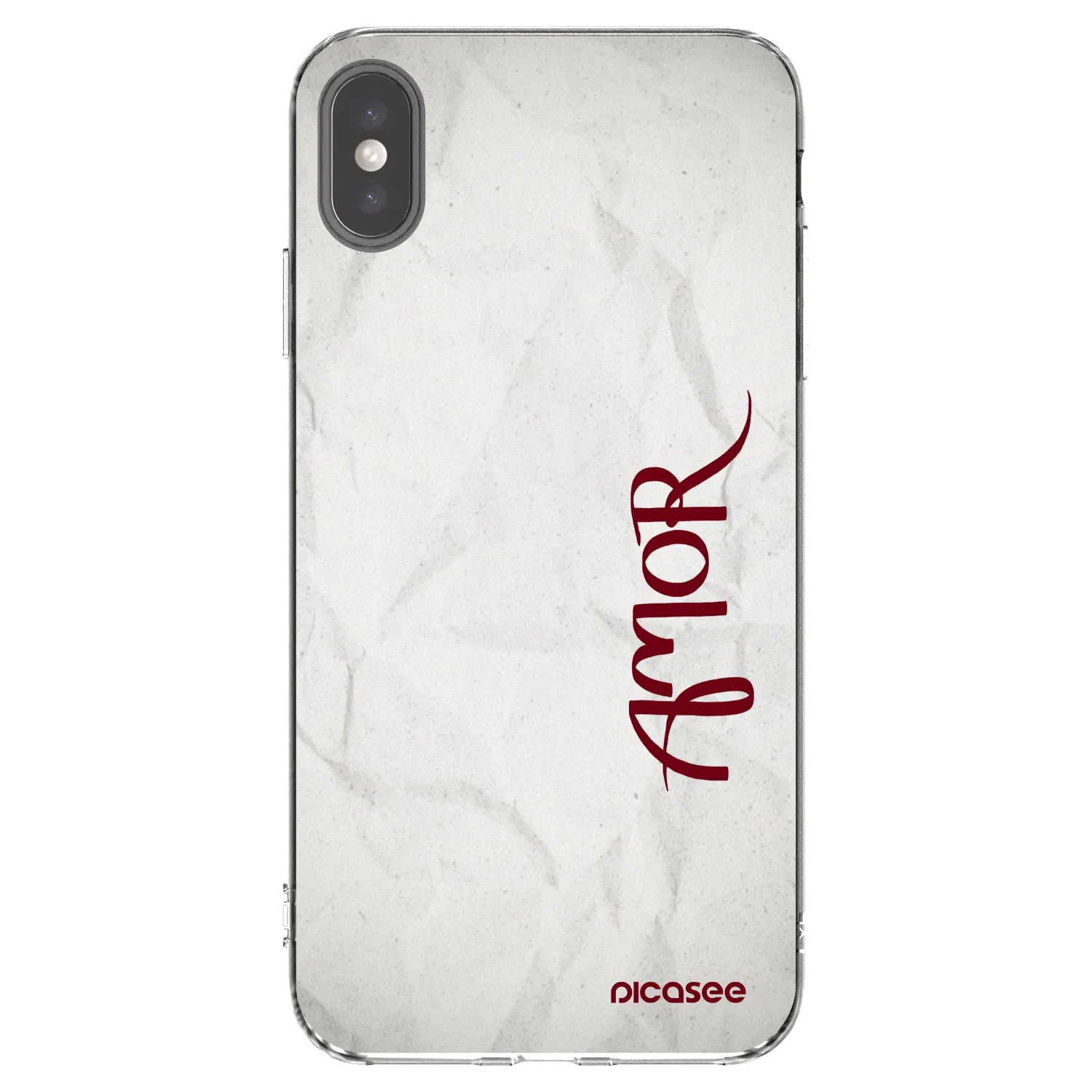 Silikónový prehľadný obal pre Apple iPhone XS Max - Amor