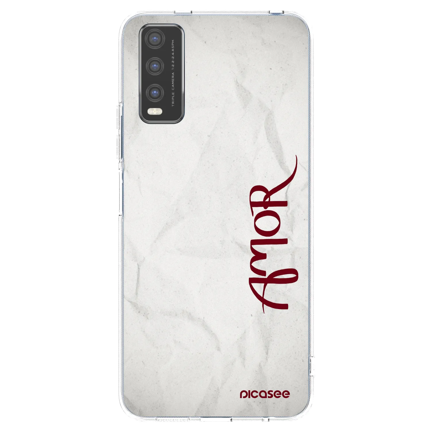 Picasee silikónový prehľadný obal pre Vivo Y20s - Amor