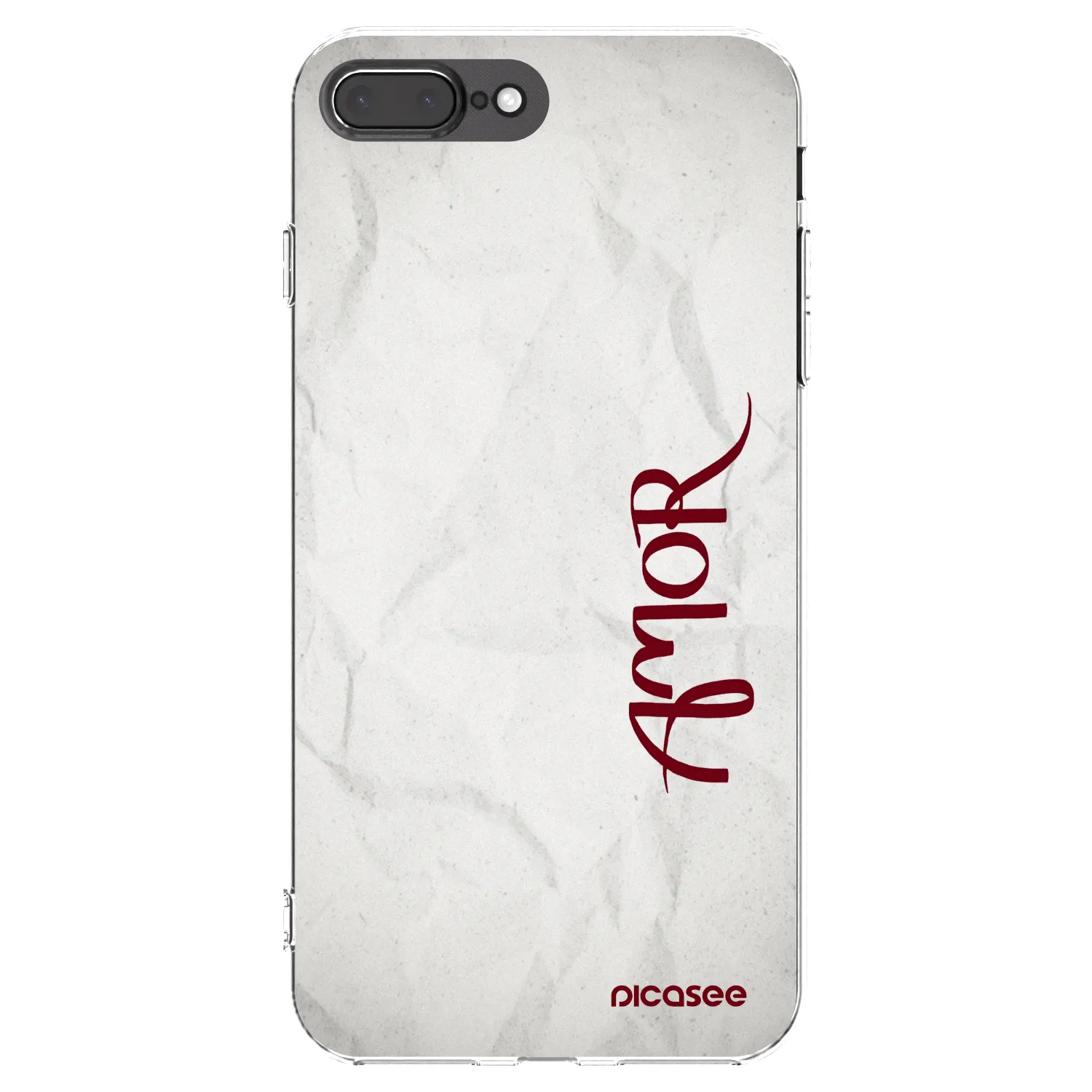 Picasee silikónový prehľadný obal pre Apple iPhone 7 Plus - Amor