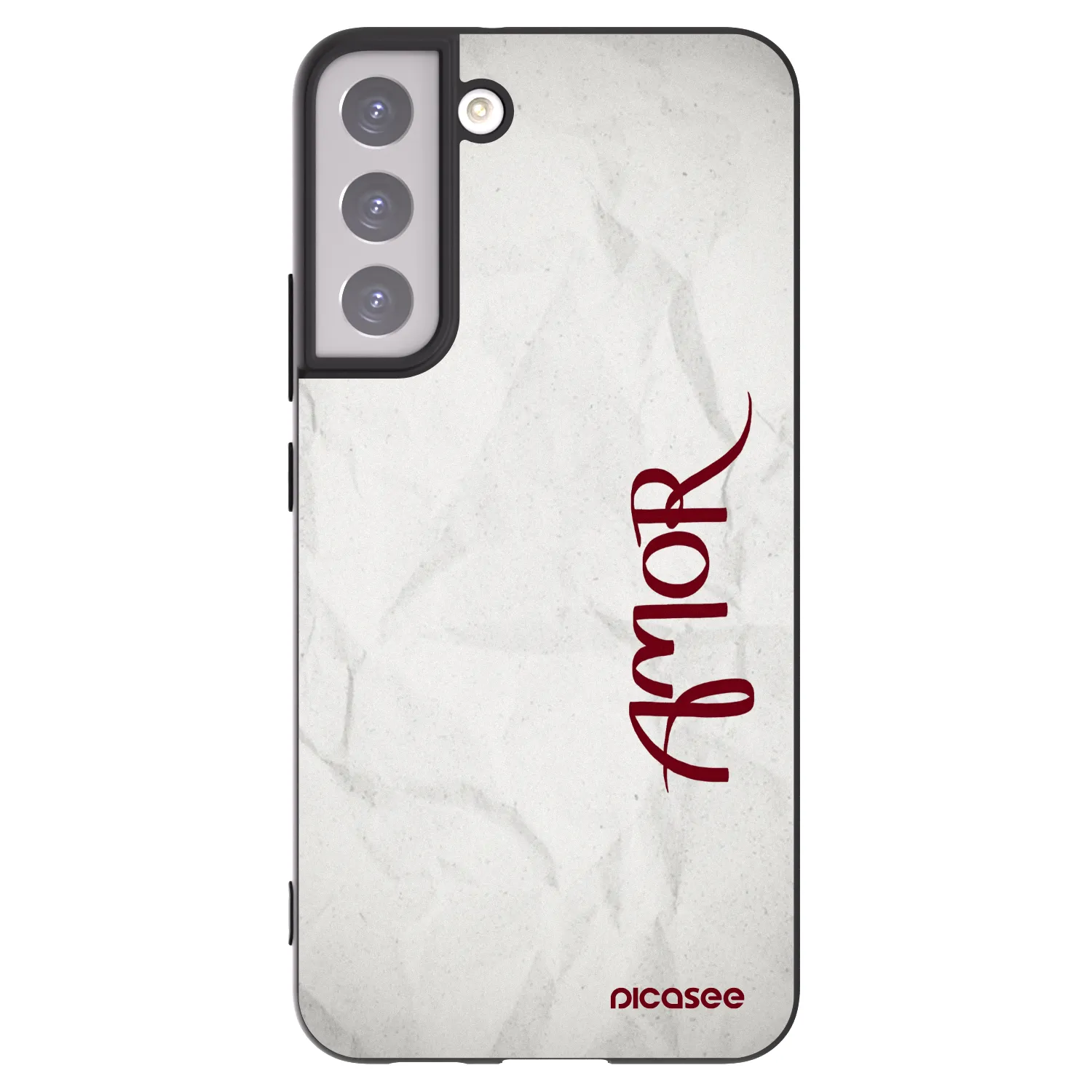 Picasee silikónový čierny obal pre Samsung Galaxy S22+ 5G - Amor