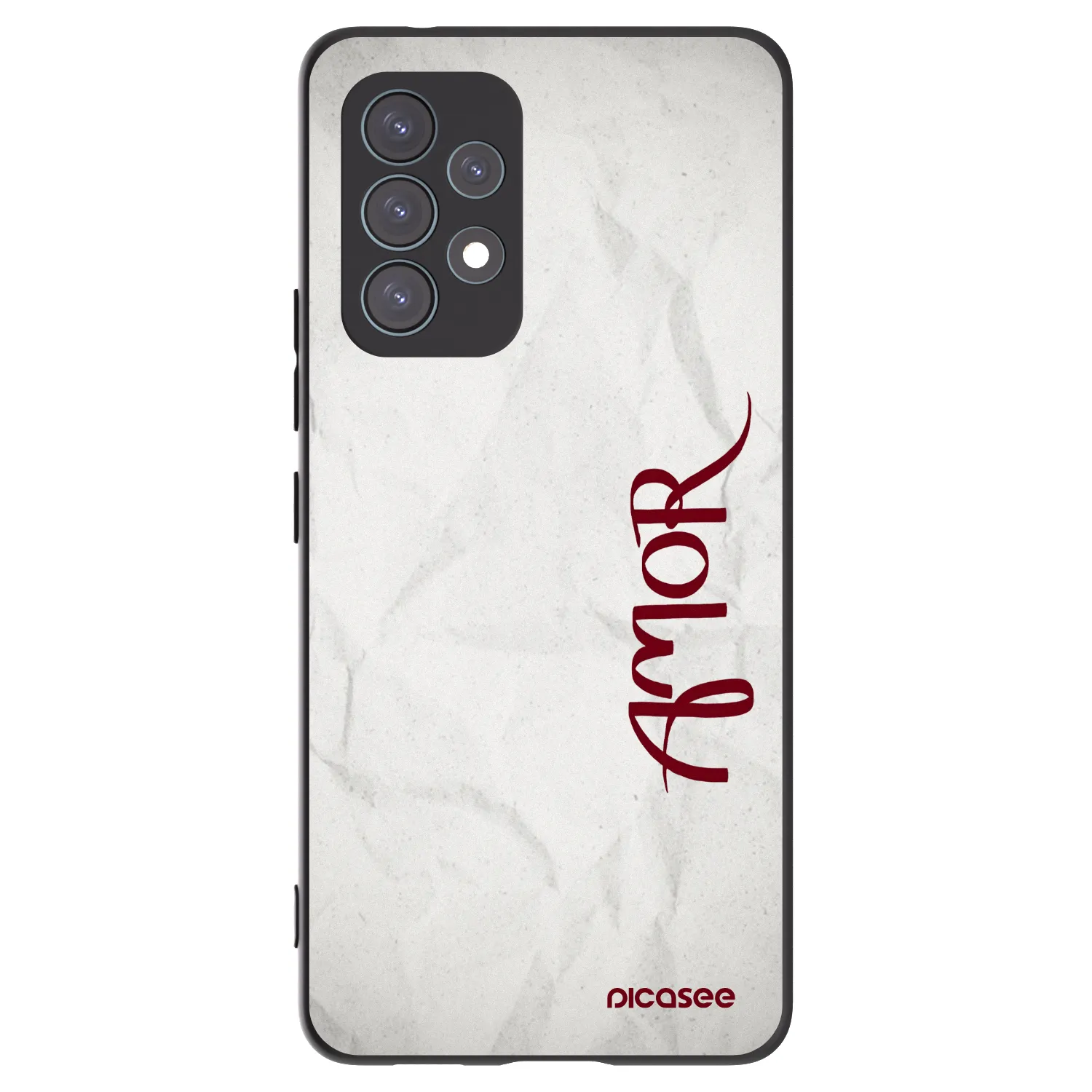Picasee silikónový čierny obal pre Samsung Galaxy A53 5G A536 - Amor