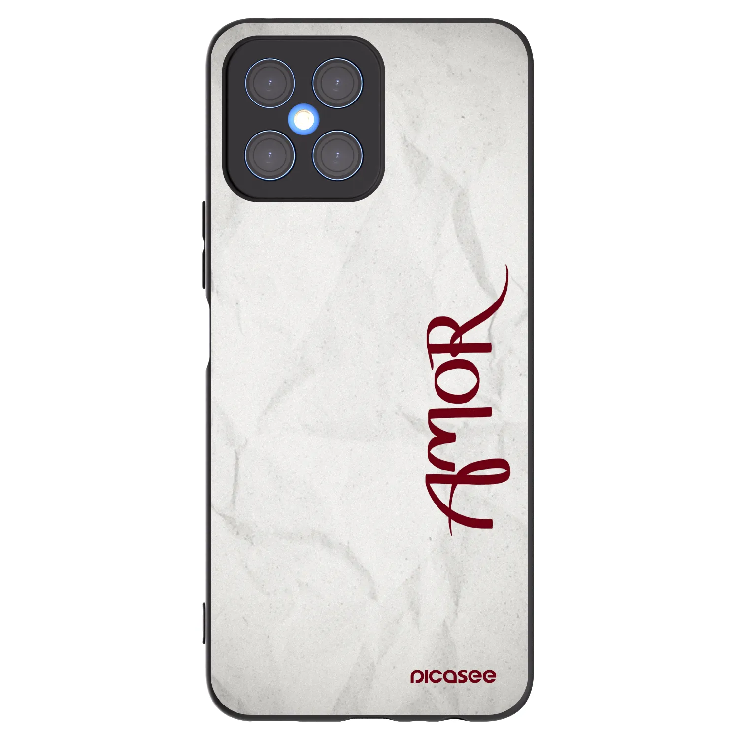 Picasee silikónový čierny obal pre Honor X8 4G - Amor