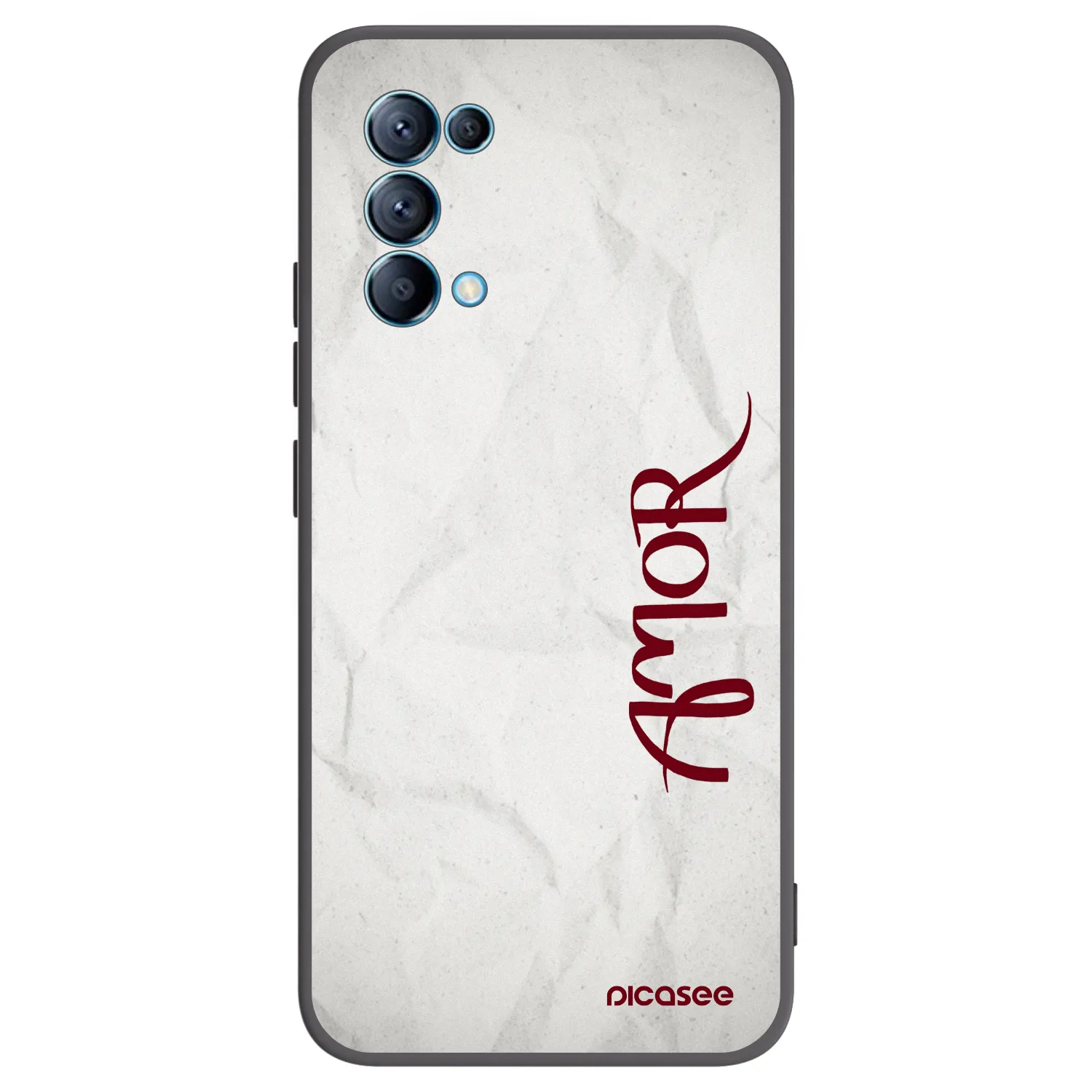 Picasee silikónový čierny obal pre OPPO Reno 5 5G - Amor