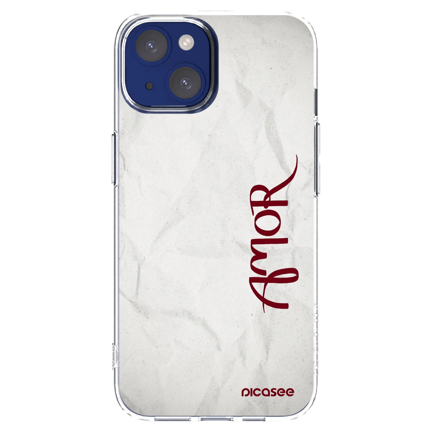 Silikónový prehľadný obal pre Apple iPhone 14 - Amor