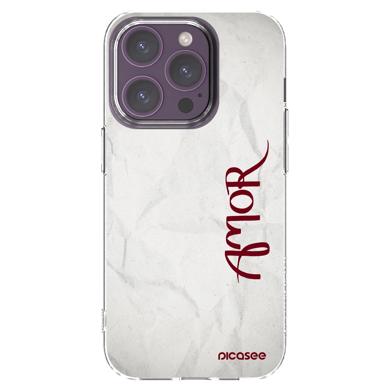 Silikónový prehľadný obal pre Apple iPhone 14 Pro - Amor