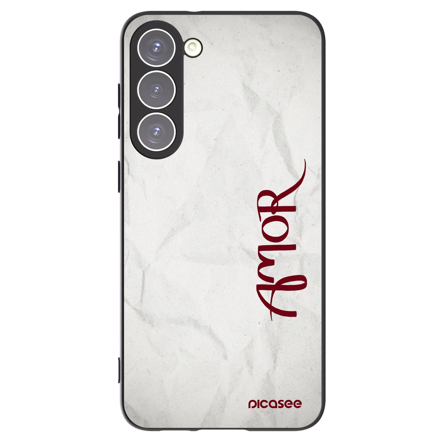 Picasee silikónový čierny obal pre Samsung Galaxy S23+ 5G - Amor
