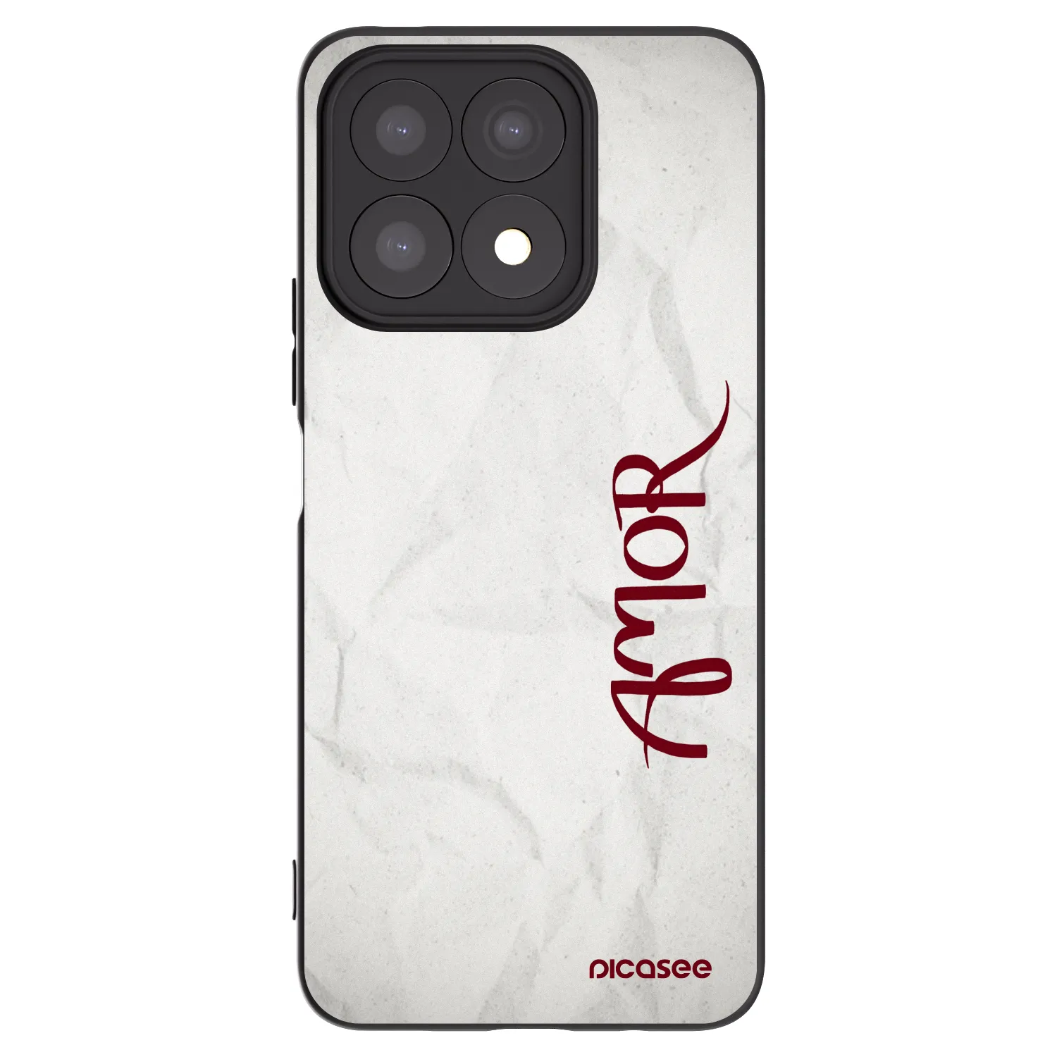 Picasee silikónový čierny obal pre Honor X8a - Amor