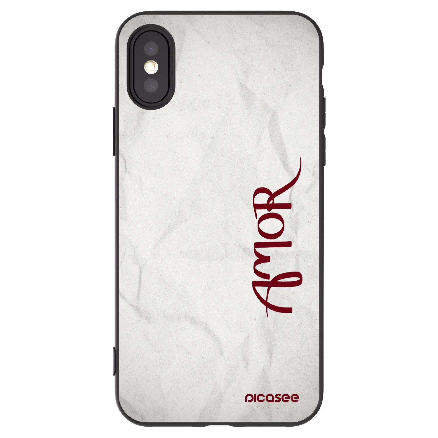 Silikónový čierny obal pre Apple iPhone X/XS - Amor
