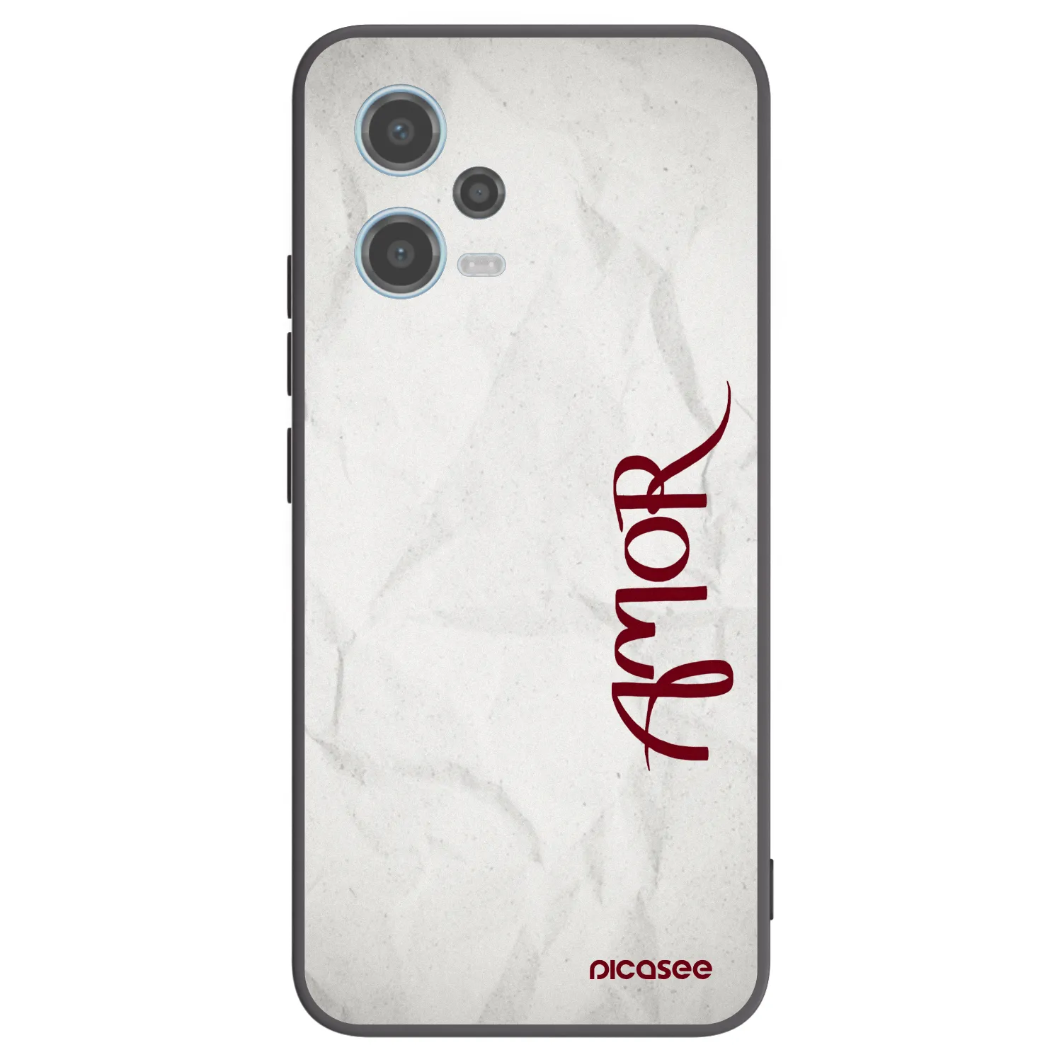 Picasee silikónový čierny obal pre Xiaomi Redmi Note 12 5G - Amor