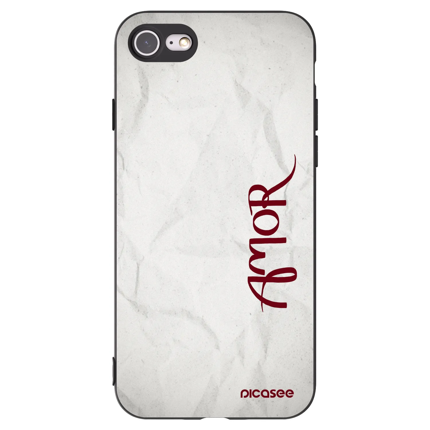 Picasee silikónový čierny obal pre Apple iPhone 7 - Amor
