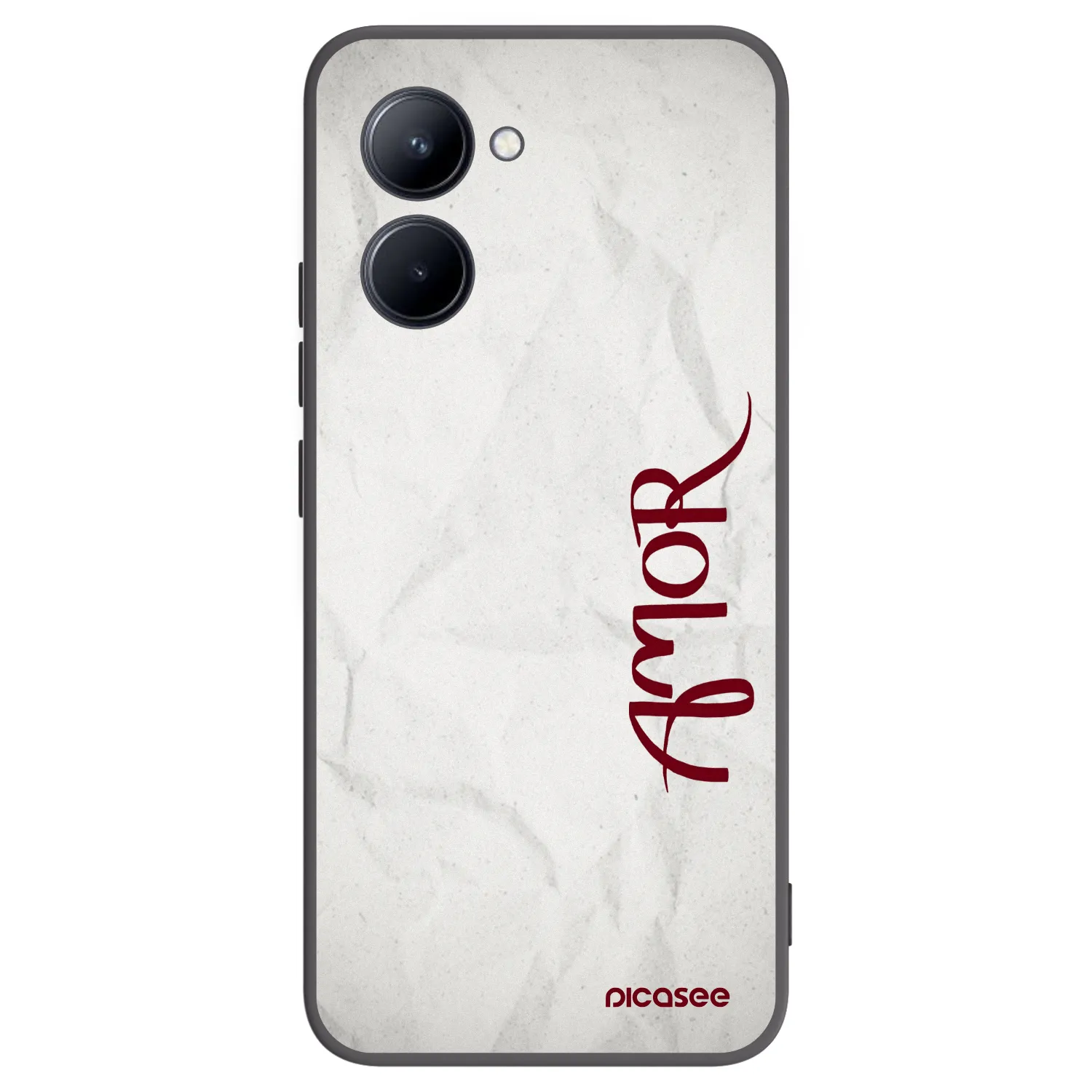Picasee silikónový čierny obal pre Realme C33 (2023) - Amor