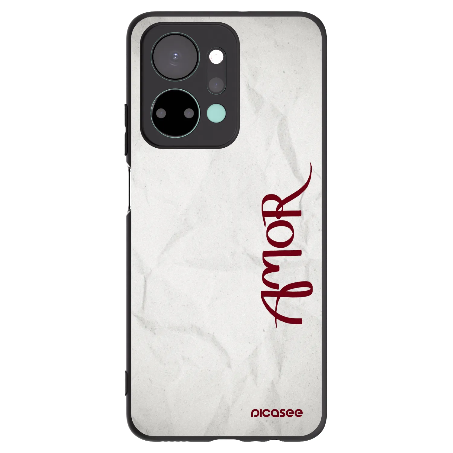 Picasee silikónový čierny obal pre Honor X7a - Amor