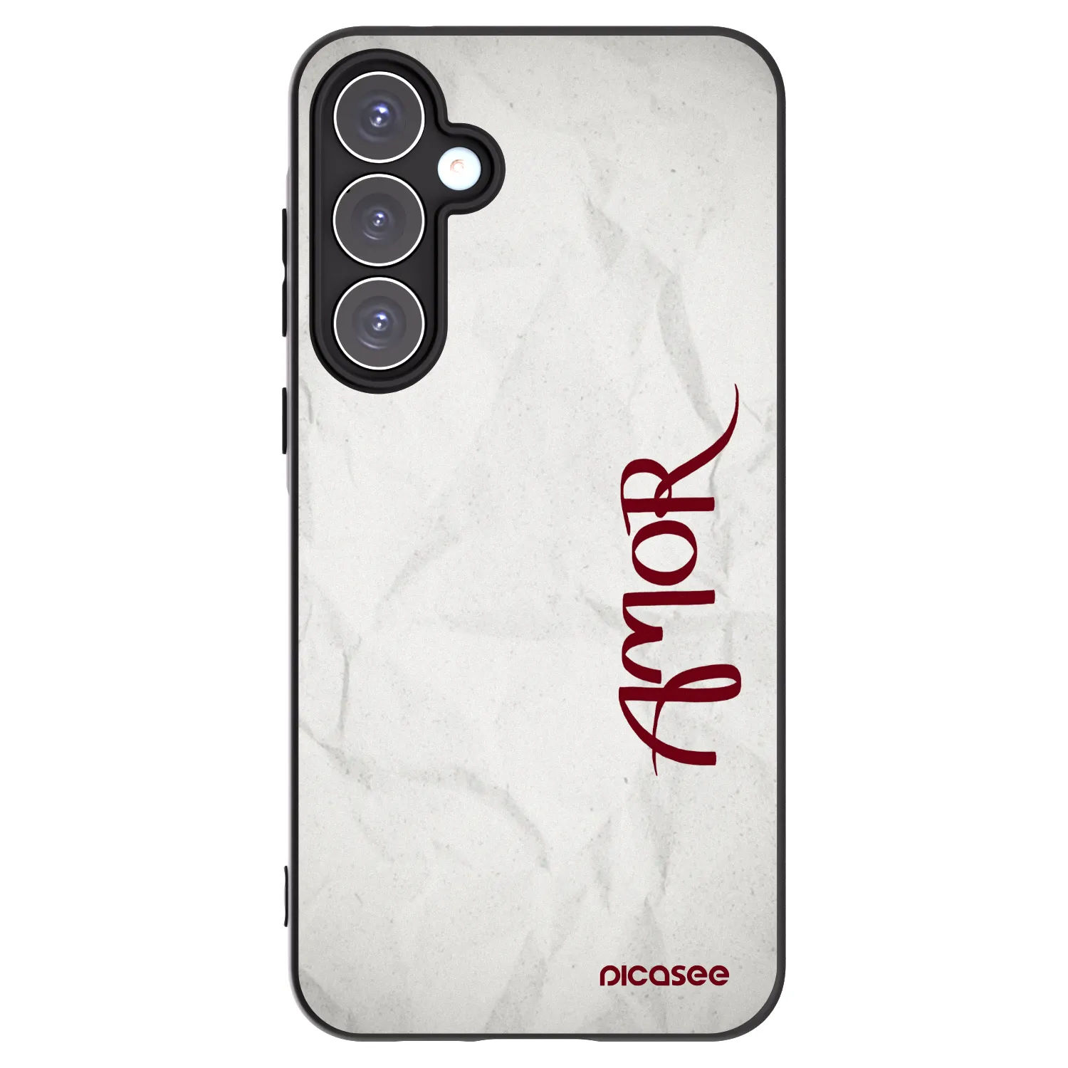 Picasee silikónový čierny obal pre Samsung Galaxy A55 5G A556B - Amor