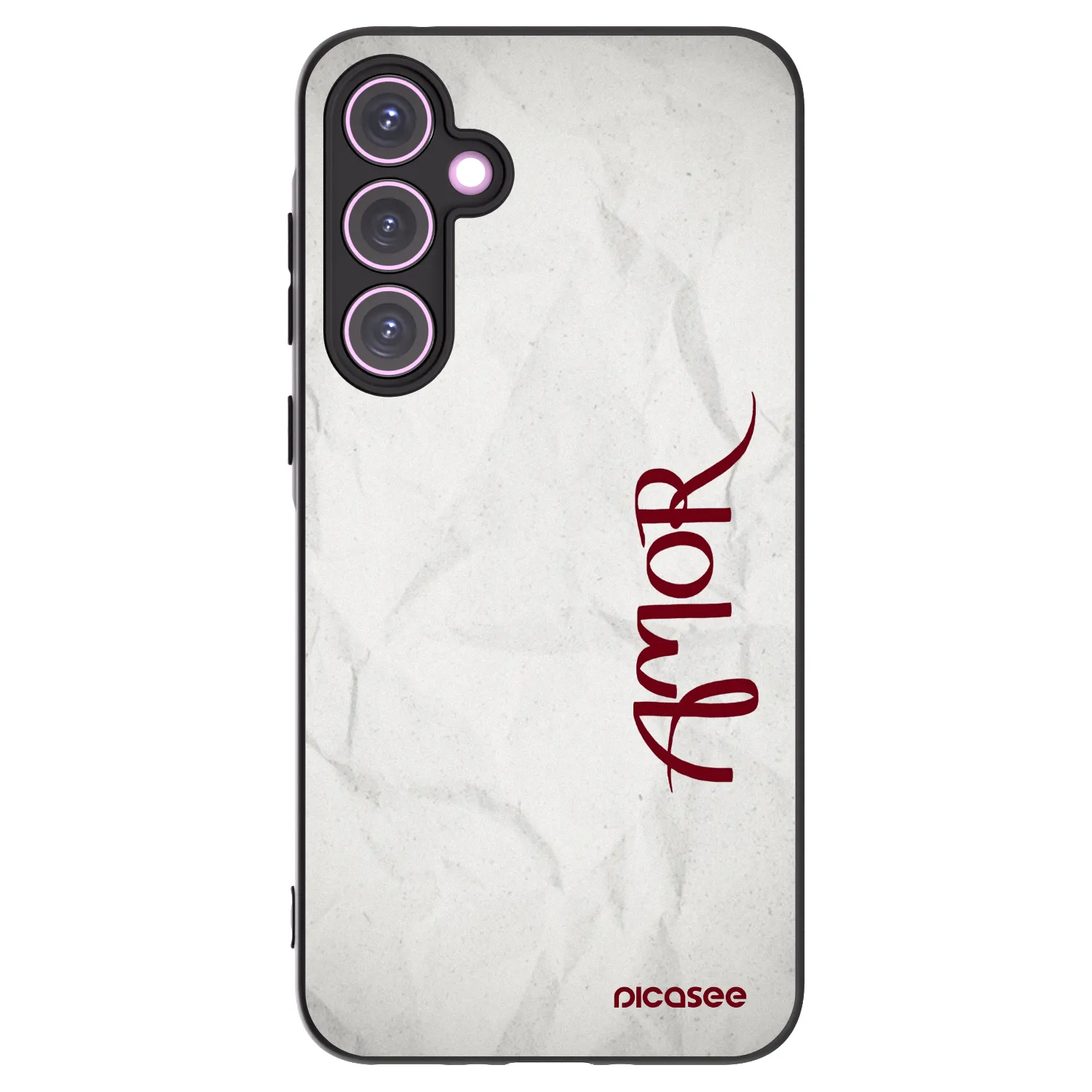 Picasee silikónový čierny obal pre Samsung Galaxy A35 5G A356B - Amor