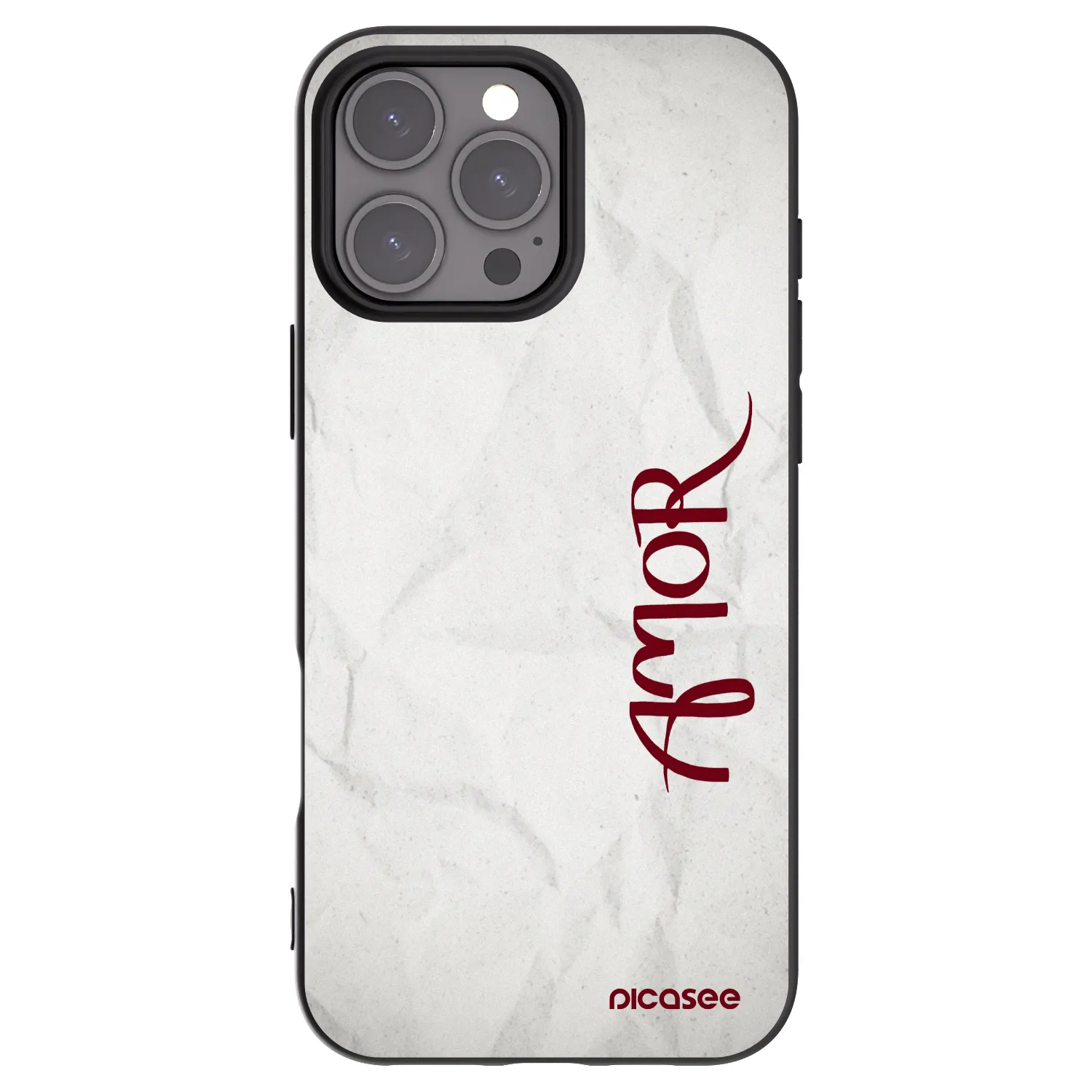 Silikónový čierny obal pre Apple iPhone 16 Pro Max - Amor