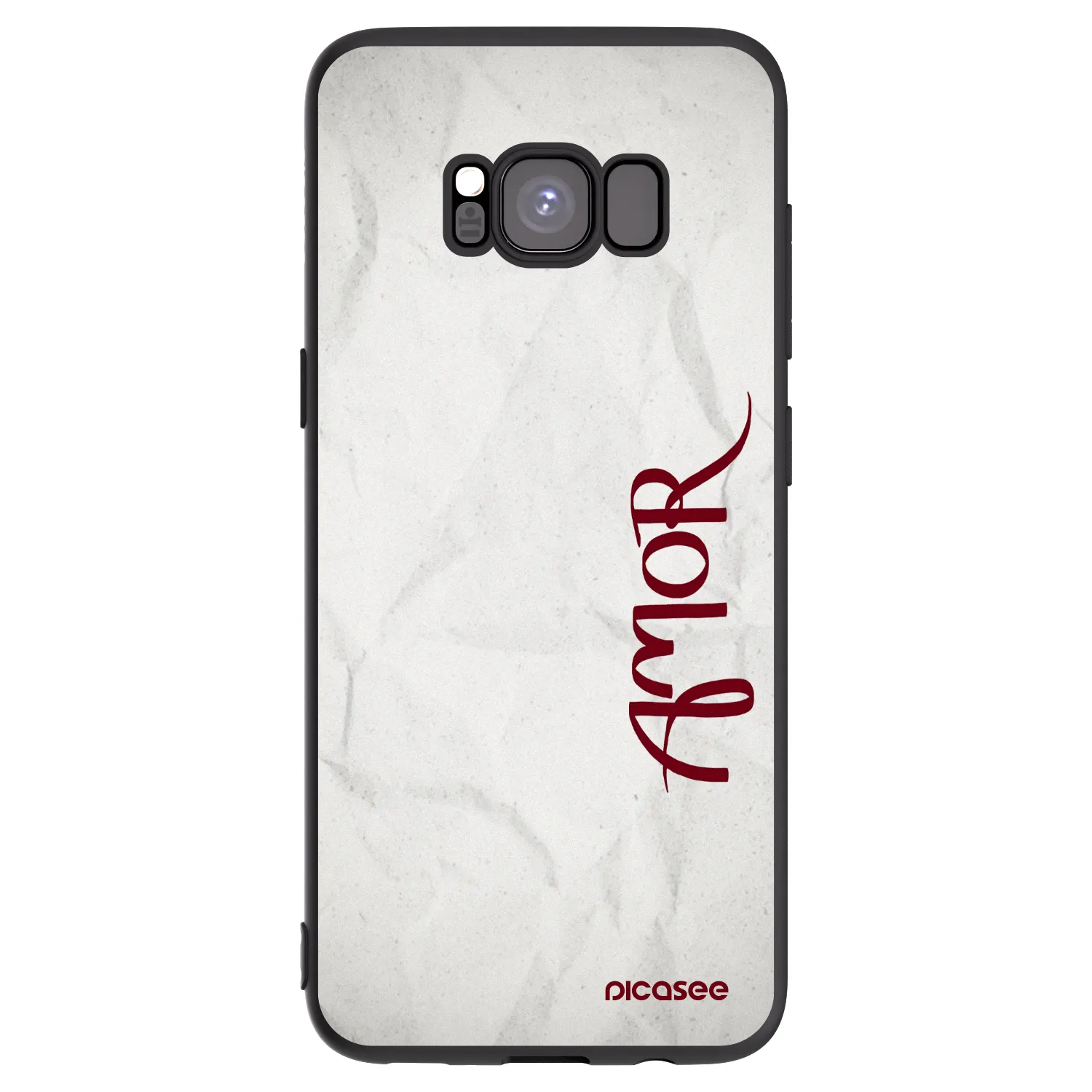 Picasee silikónový čierny obal pre Samsung Galaxy S8 G950F - Amor