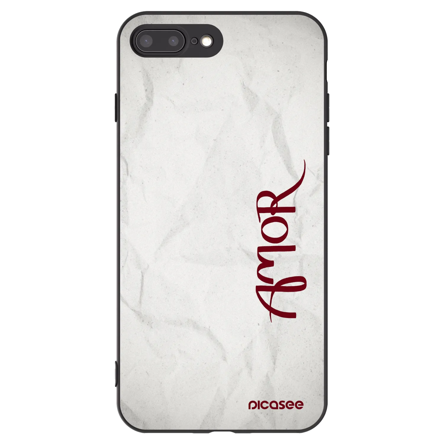 Picasee silikónový čierny obal pre Apple iPhone 7 Plus - Amor
