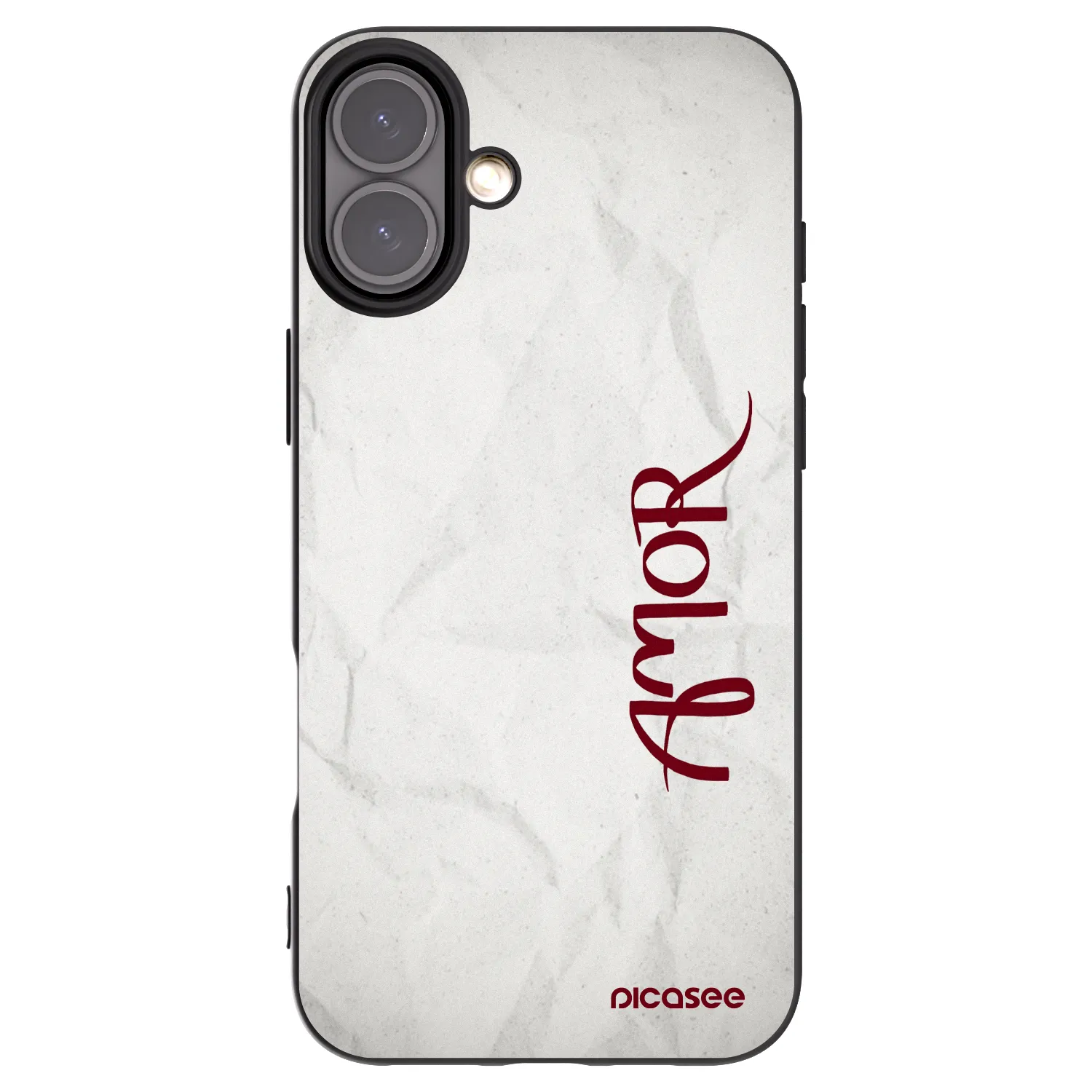 Picasee silikónový čierny obal pre Apple iPhone 16 Plus - Amor