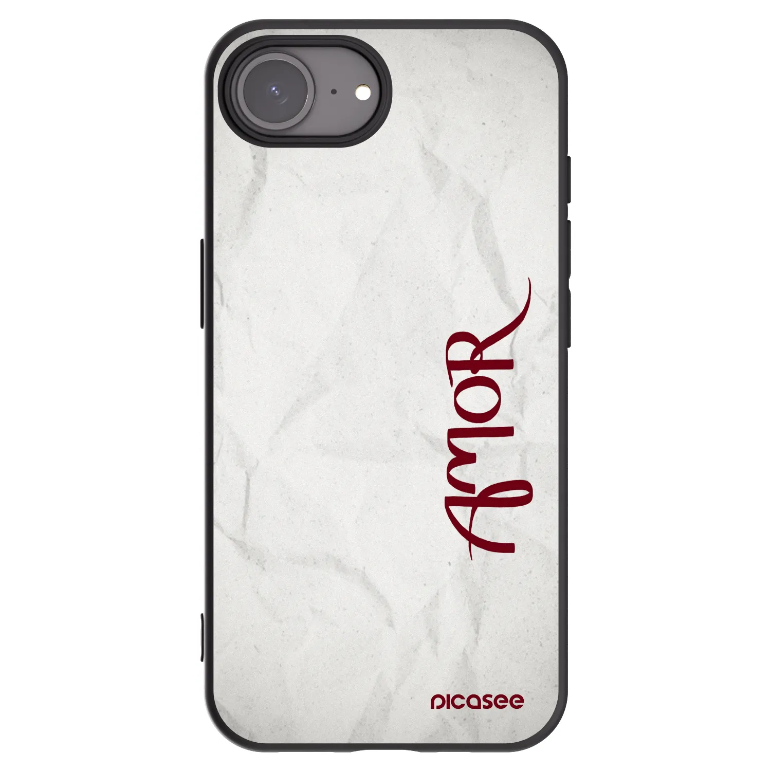 Picasee silikónový čierny obal pre Apple iPhone 16e - Amor