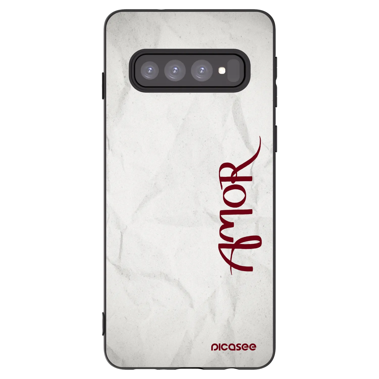 Picasee silikónový čierny obal pre Samsung Galaxy S10 G973 - Amor
