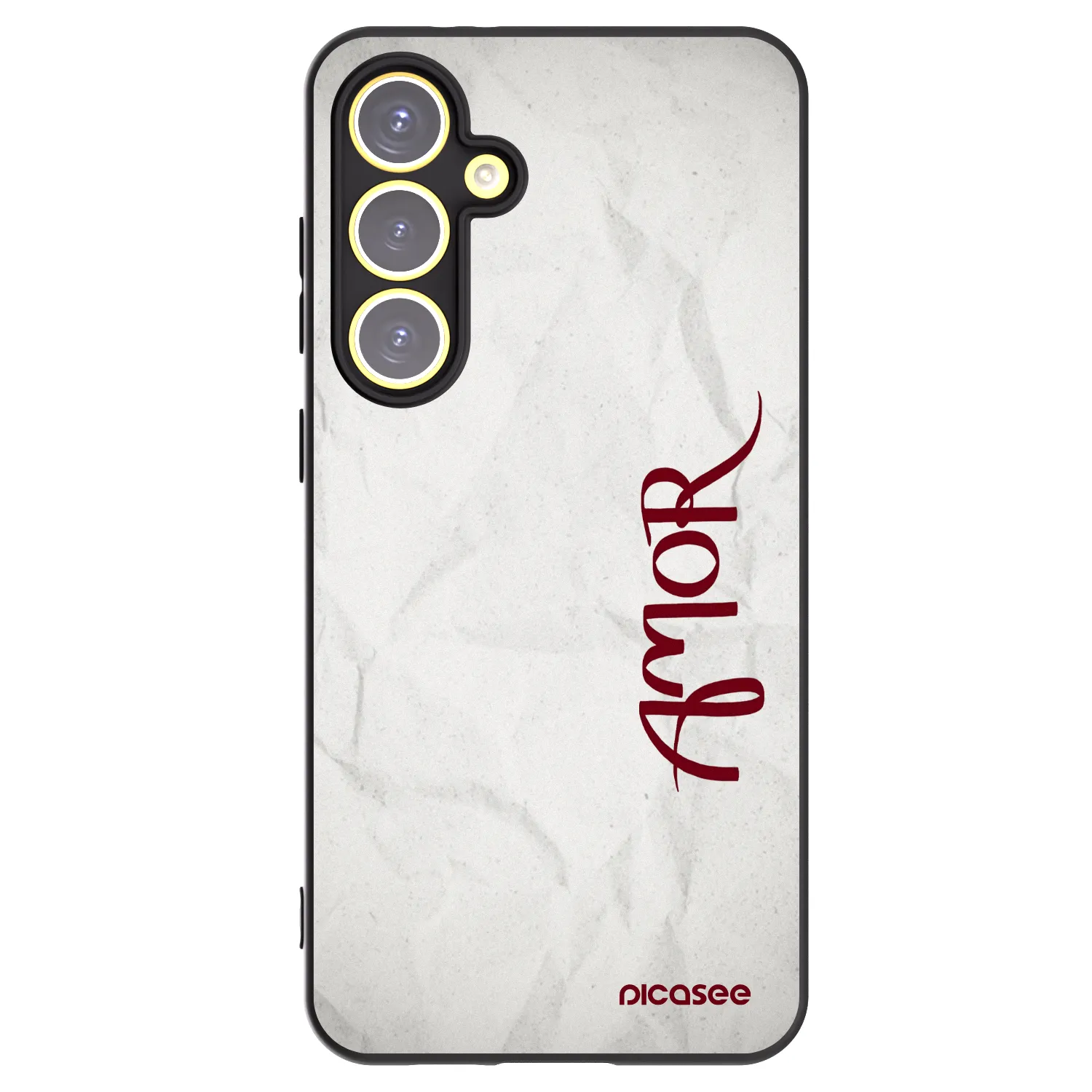 Picasee silikónový čierny obal pre Samsung Galaxy S24 FE S721B - Amor