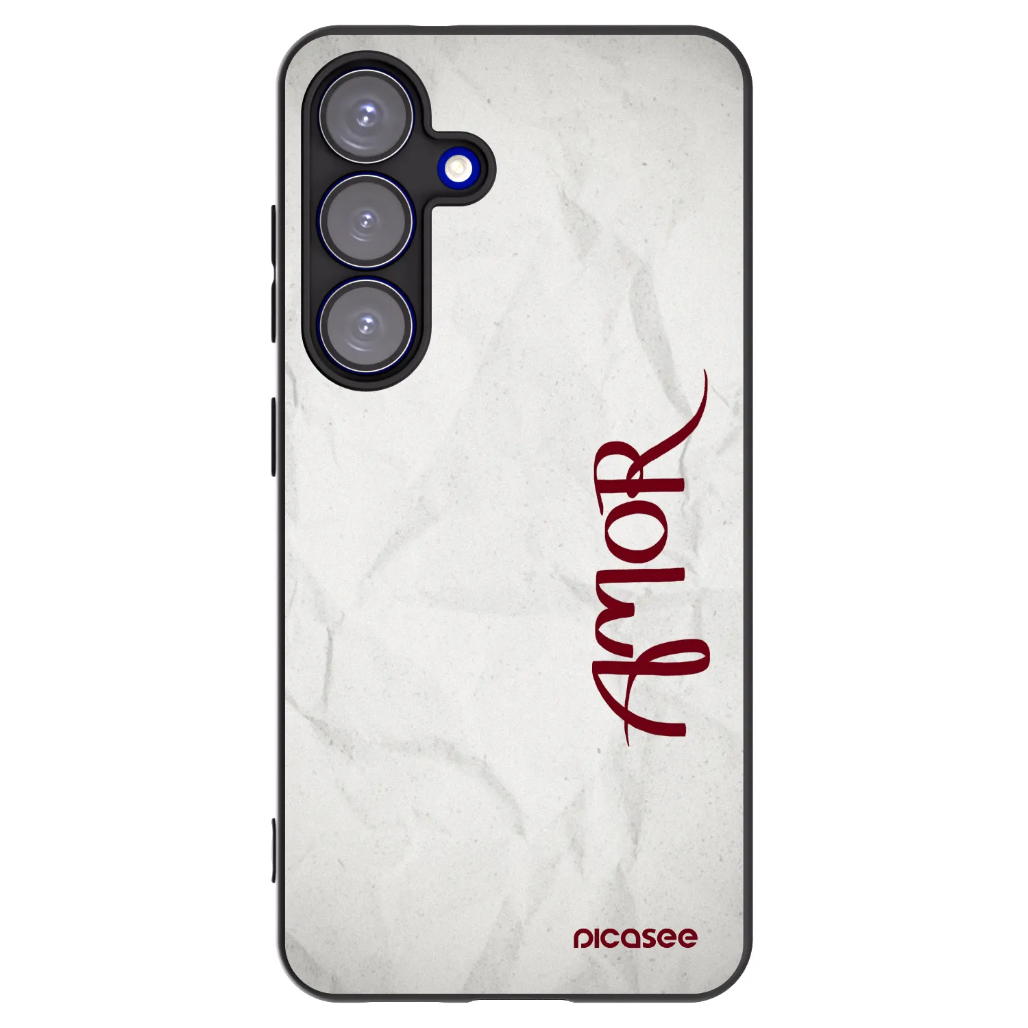 Picasee silikónový čierny obal pre Samsung Galaxy S25 5G - Amor