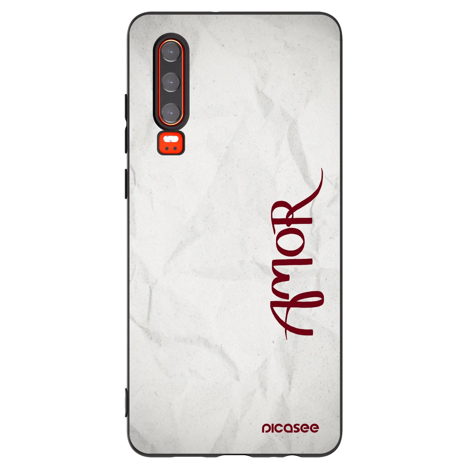 Picasee silikónový čierny obal pre Huawei P30 - Amor