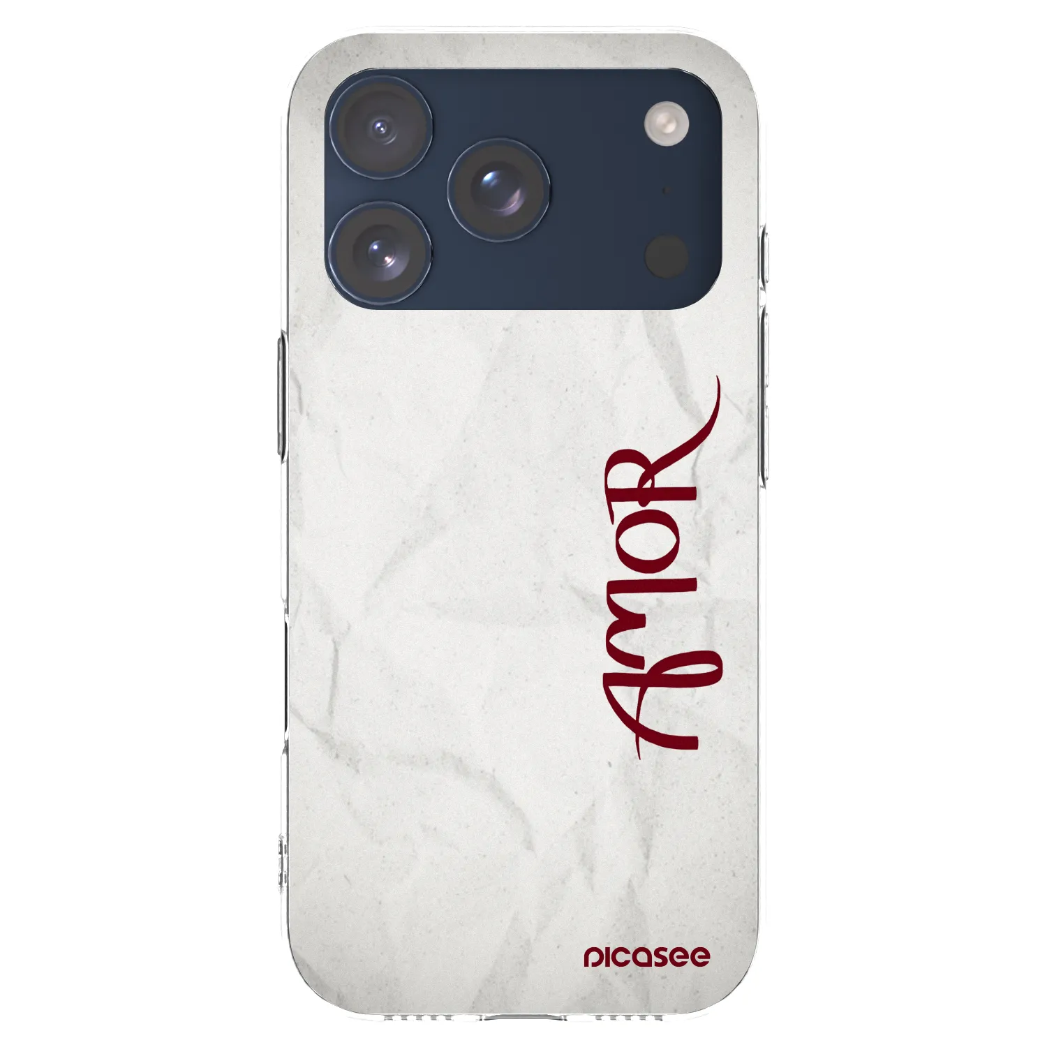 Silikónový prehľadný obal pre Apple iPhone 17 Pro - Amor