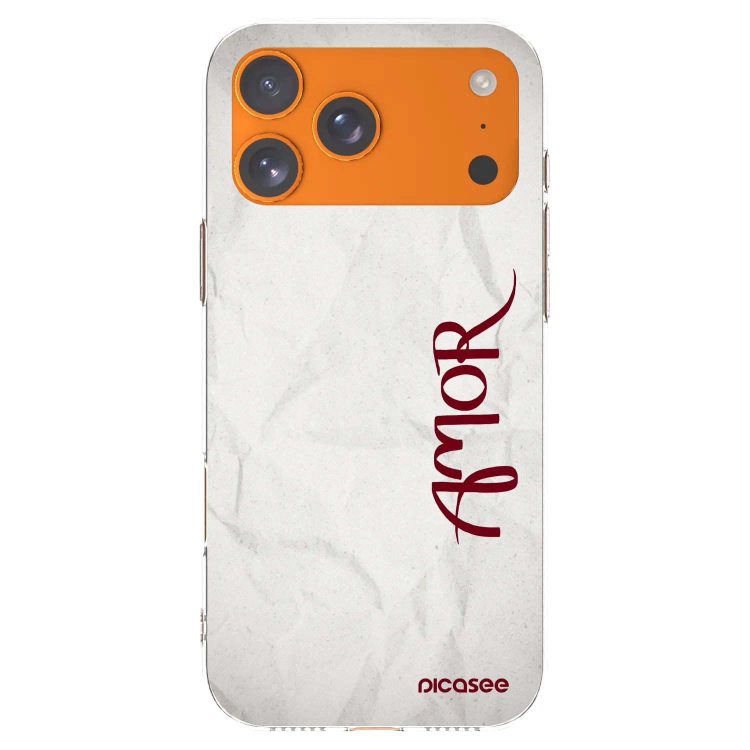 Silikónový prehľadný obal pre Apple iPhone 17 Pro Max - Amor