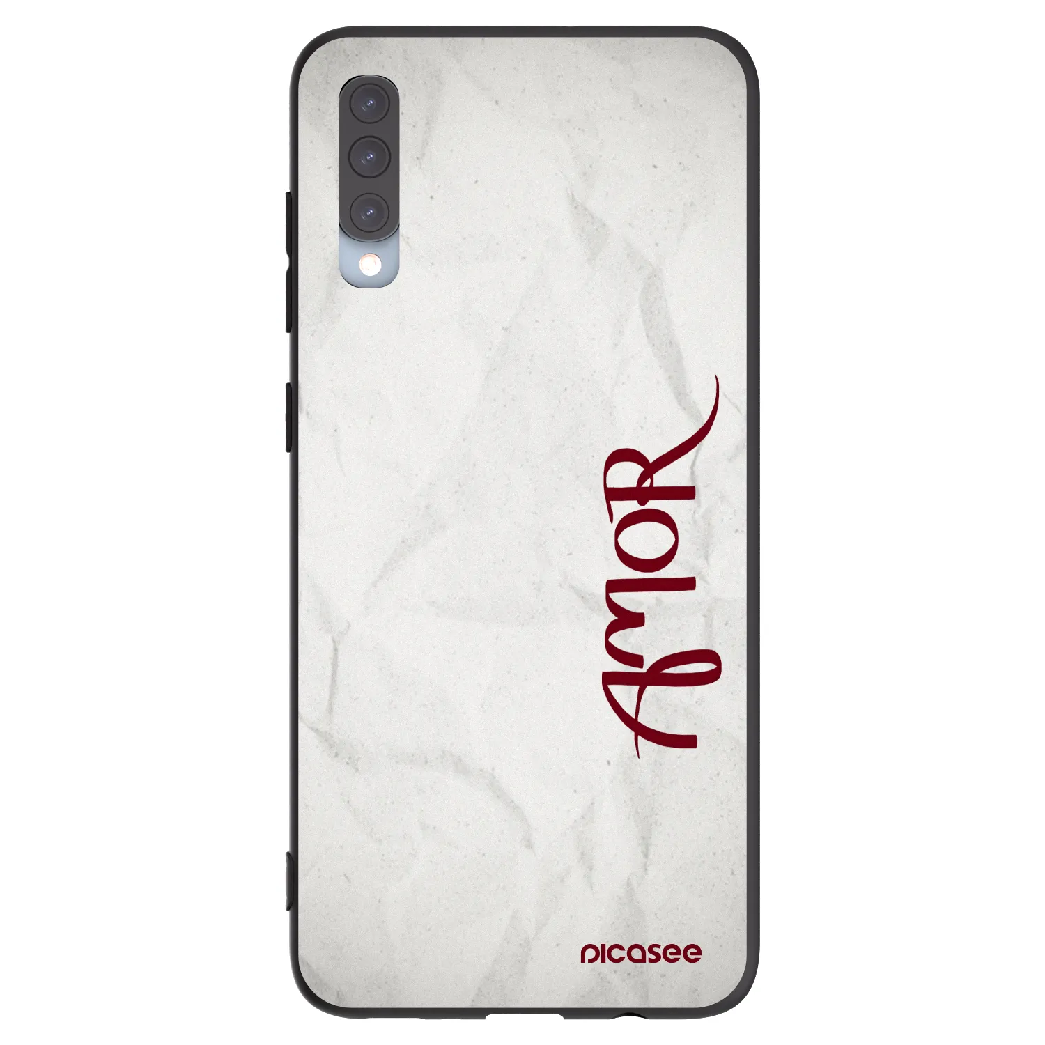 Picasee silikónový čierny obal pre Samsung Galaxy A70 A705F - Amor