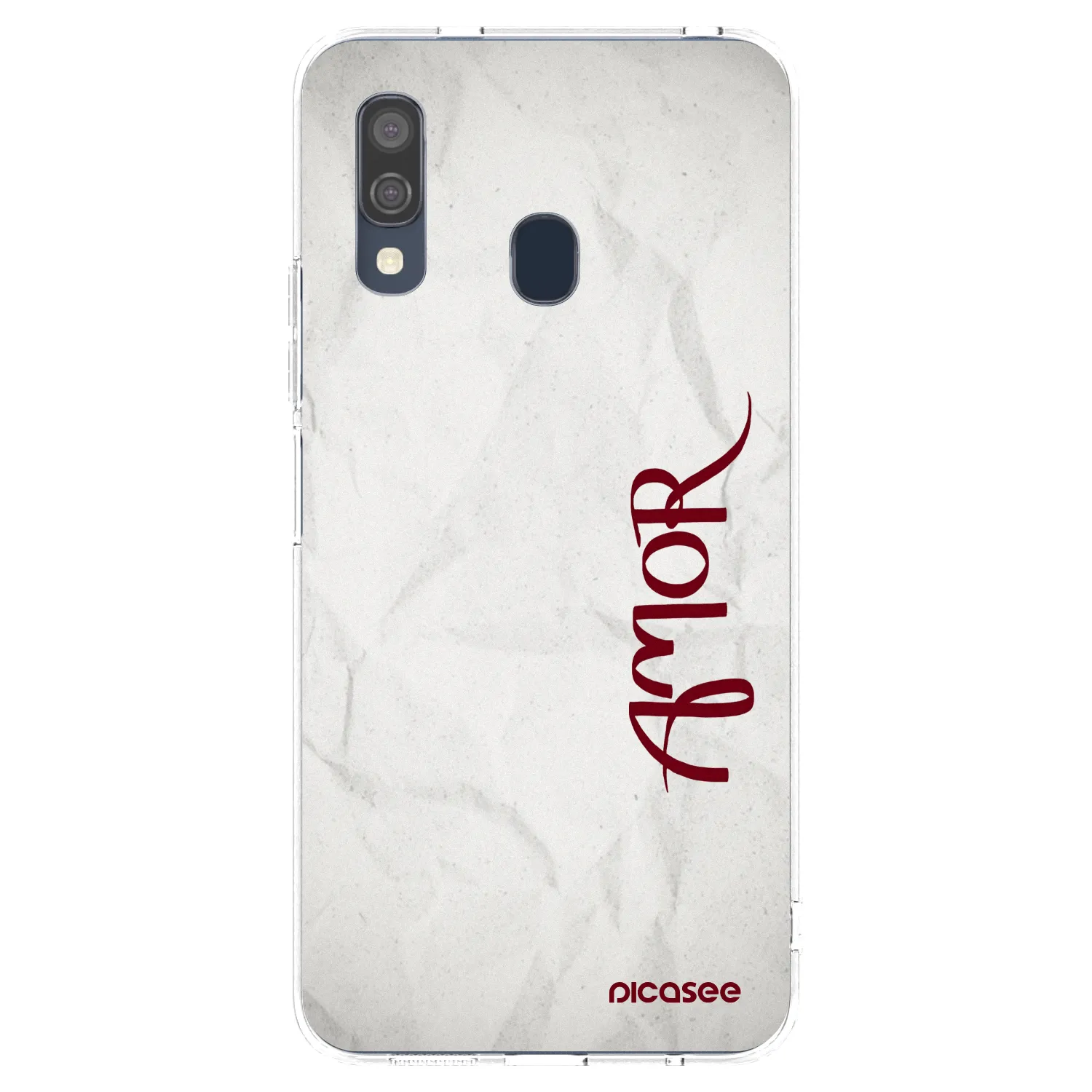 Picasee silikónový prehľadný obal pre Samsung Galaxy A40 A405F - Amor