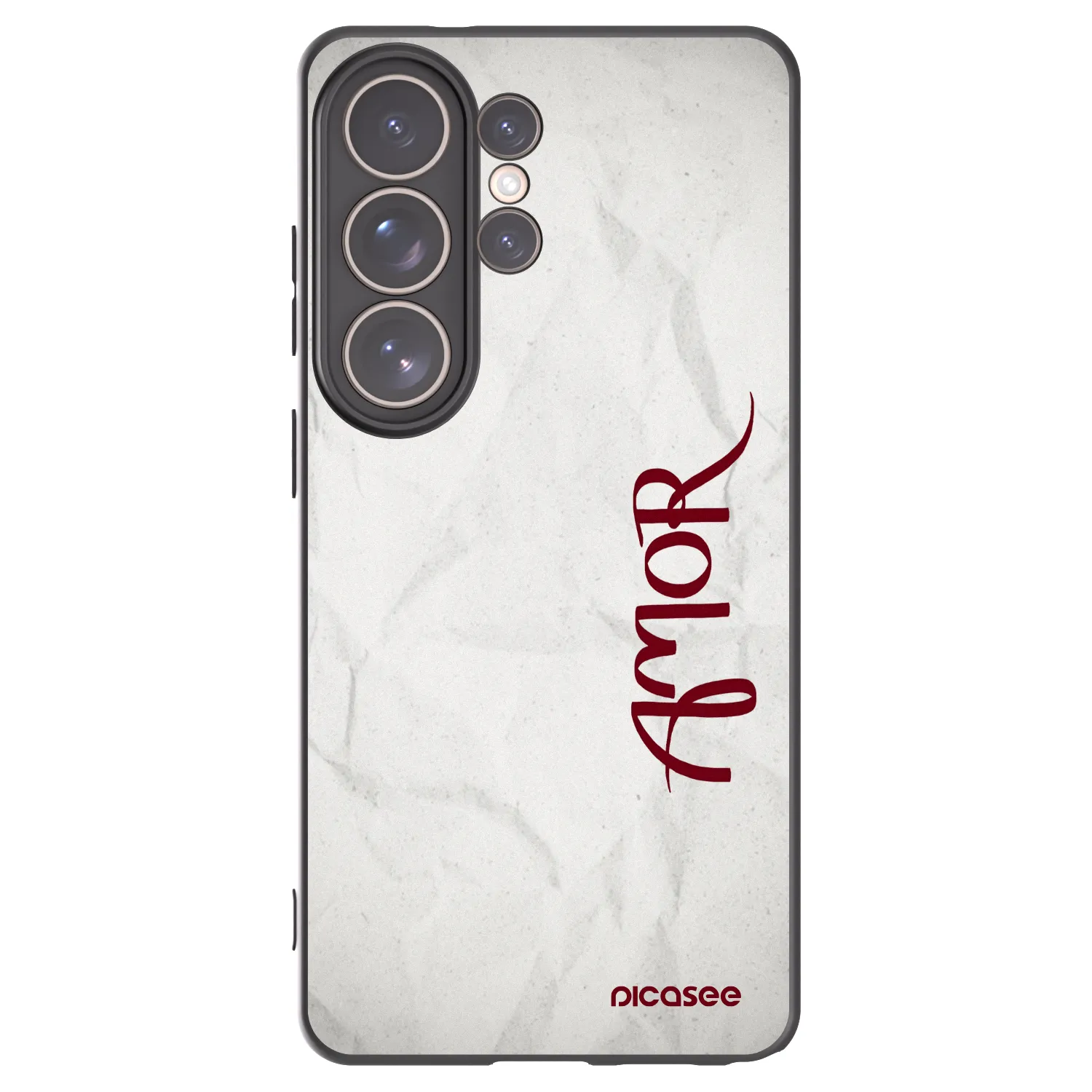 Picasee silikónový čierny obal pre Samsung Galaxy S26 Ultra - Amor